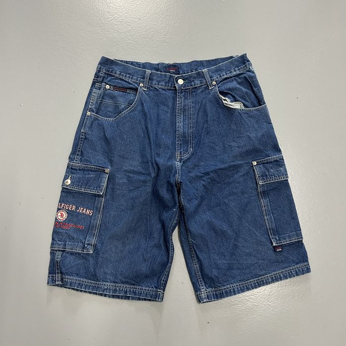 Vintage Crazy vintage 90’s Tommy Hilfiger jnco style jorts baggy | Grailed