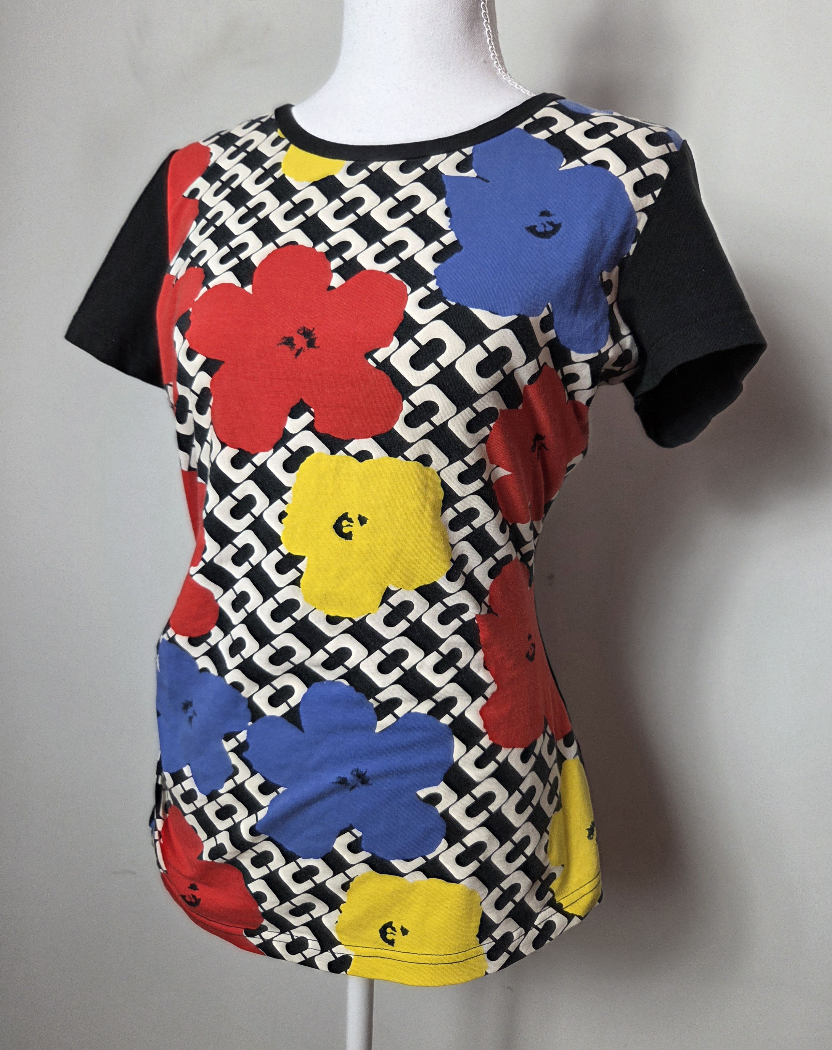 Diane von Furstenberg DvF Andy Warhol y2k vintage top Size M / US 6-8 / IT 42-44 - 3 Thumbnail