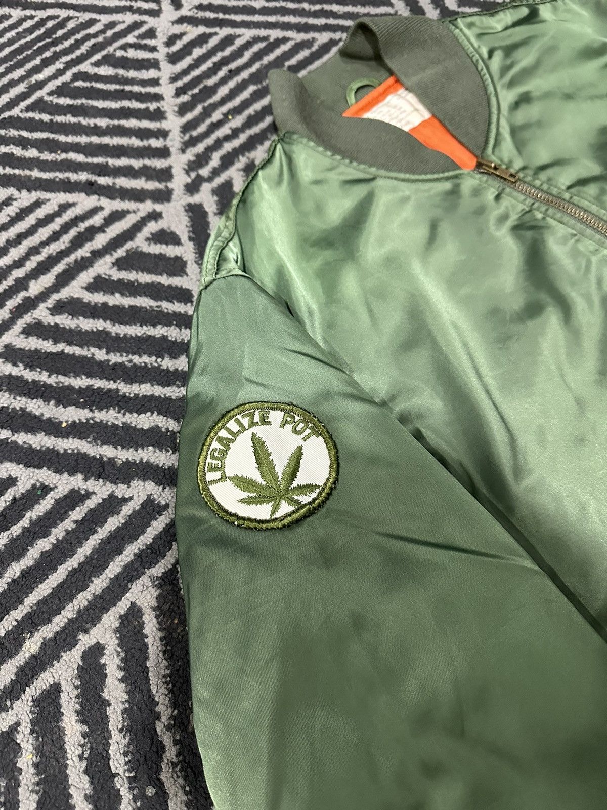 Vintage Vintage MA-1 Patches Zipper Bomber Jacket Size US L / EU 52-54 / 3 - 2 Thumbnail