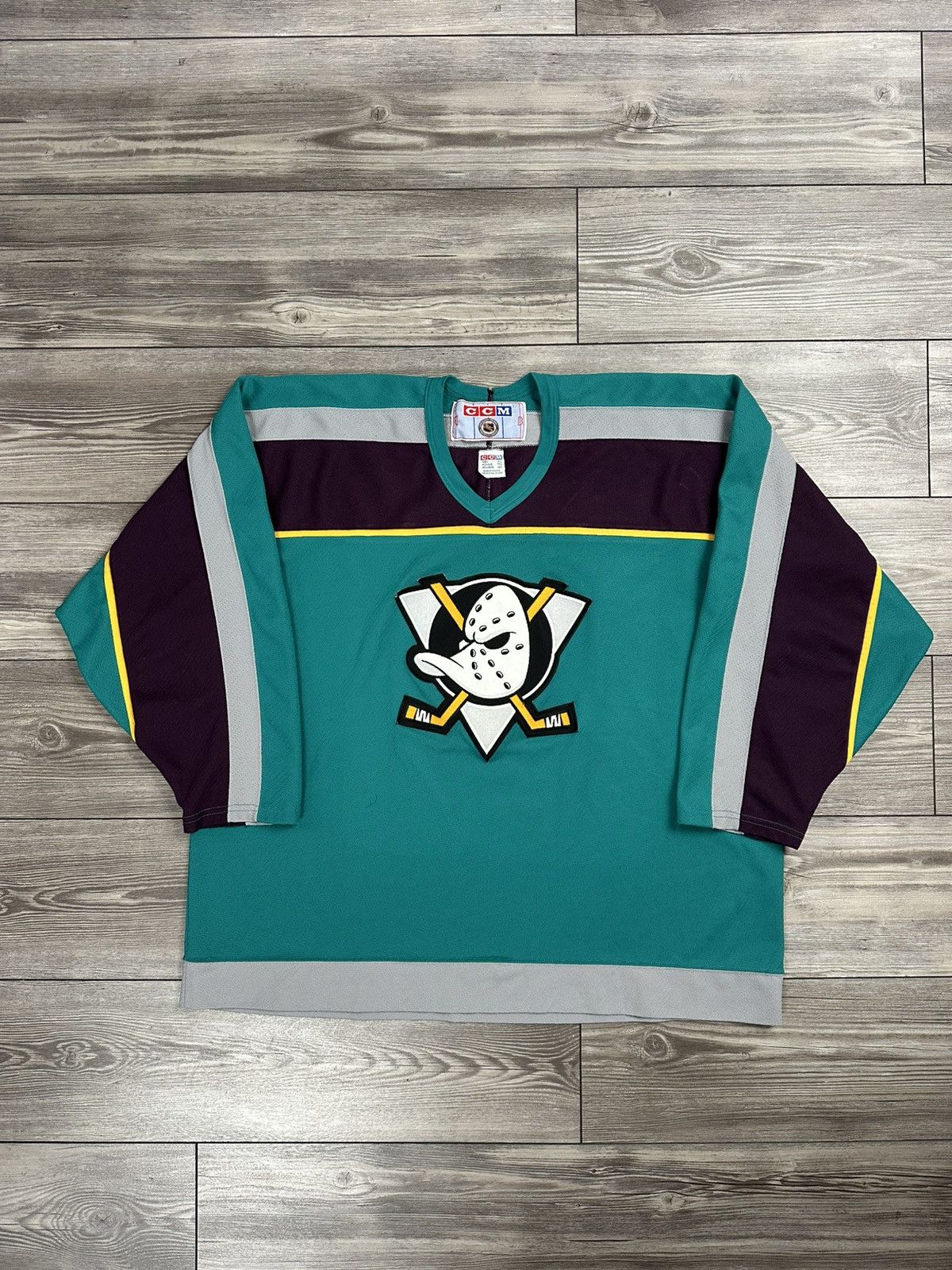 NHL × Vintage Vintage NHL Anaheim Ducks CCM Jersey Size US XXL / EU 58 / 5 - 1 Thumbnail