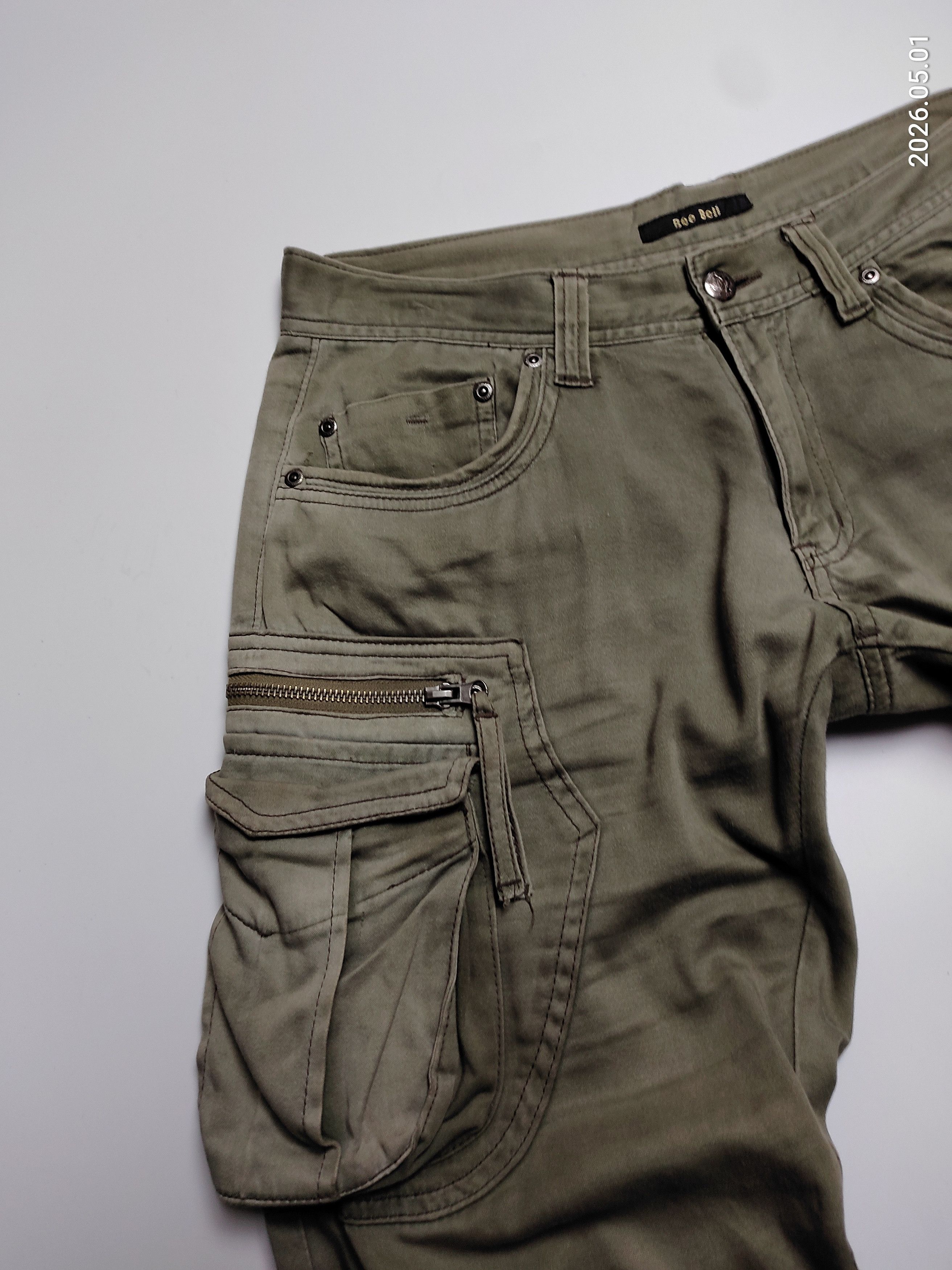 Japanese Brand Bee Bell Cargo Multipocket Tactical Pants Size US 29 - 4 Thumbnail