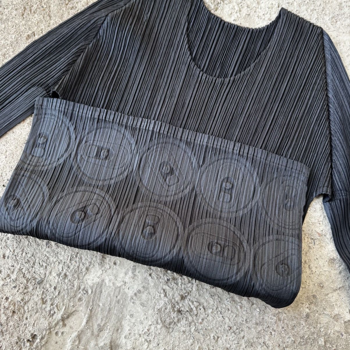Pleats Please Issey Miyake Rare pleats please pull tab long sleeve Size L / US 10 / IT 46 - 3 Thumbnail