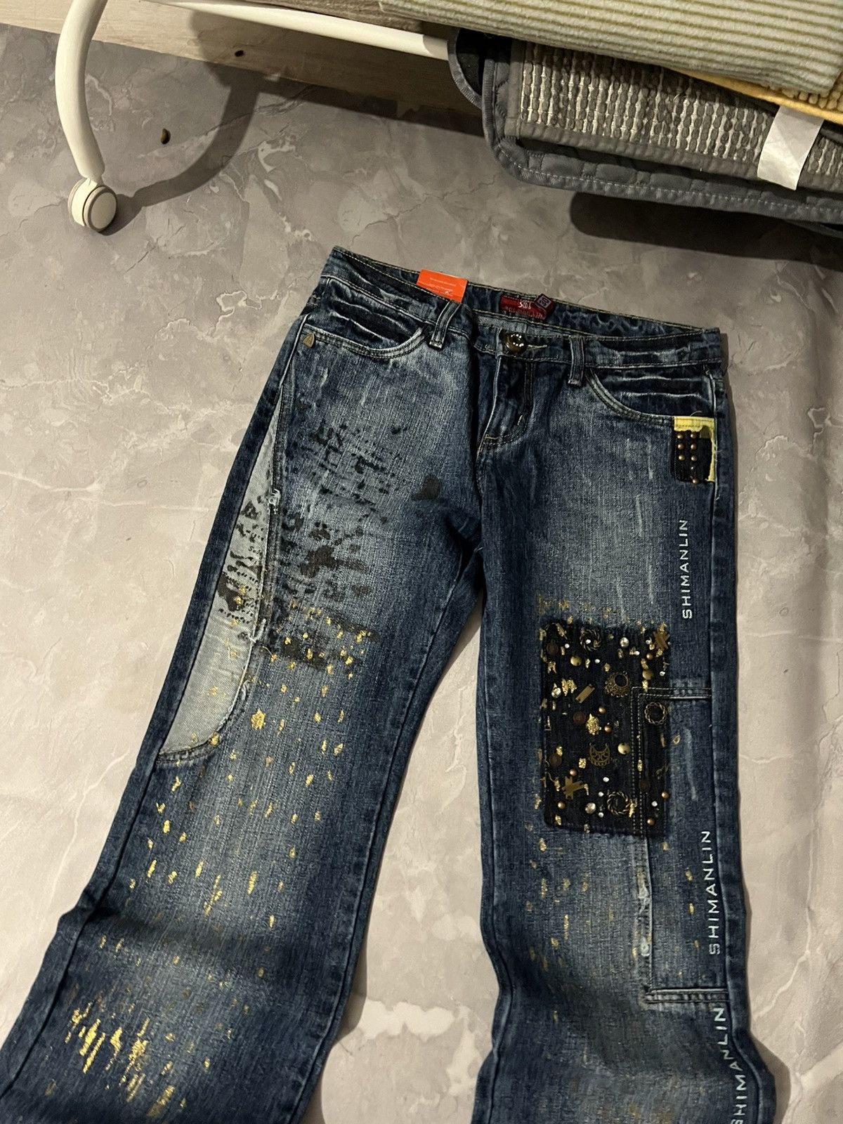 Japanese Brand Archive Flared Designer / Gothic Vibe Avan / Vintage Retro Size US 32 / EU 48 - 6 Thumbnail