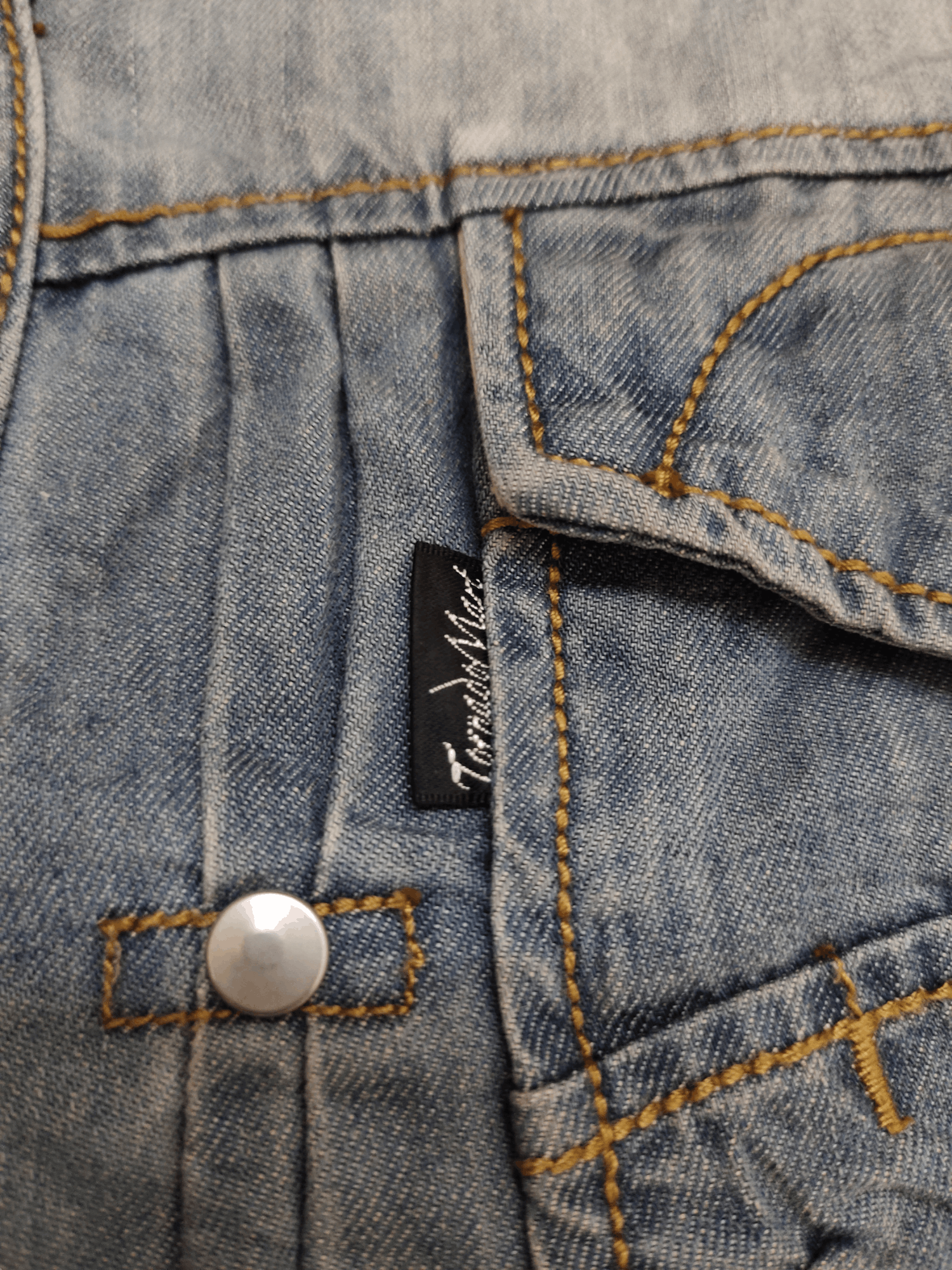 Tornado Mart Tornado Mart Double Pocket Denim Shirt Size US M / EU 48-50 / 2 - 8 Thumbnail