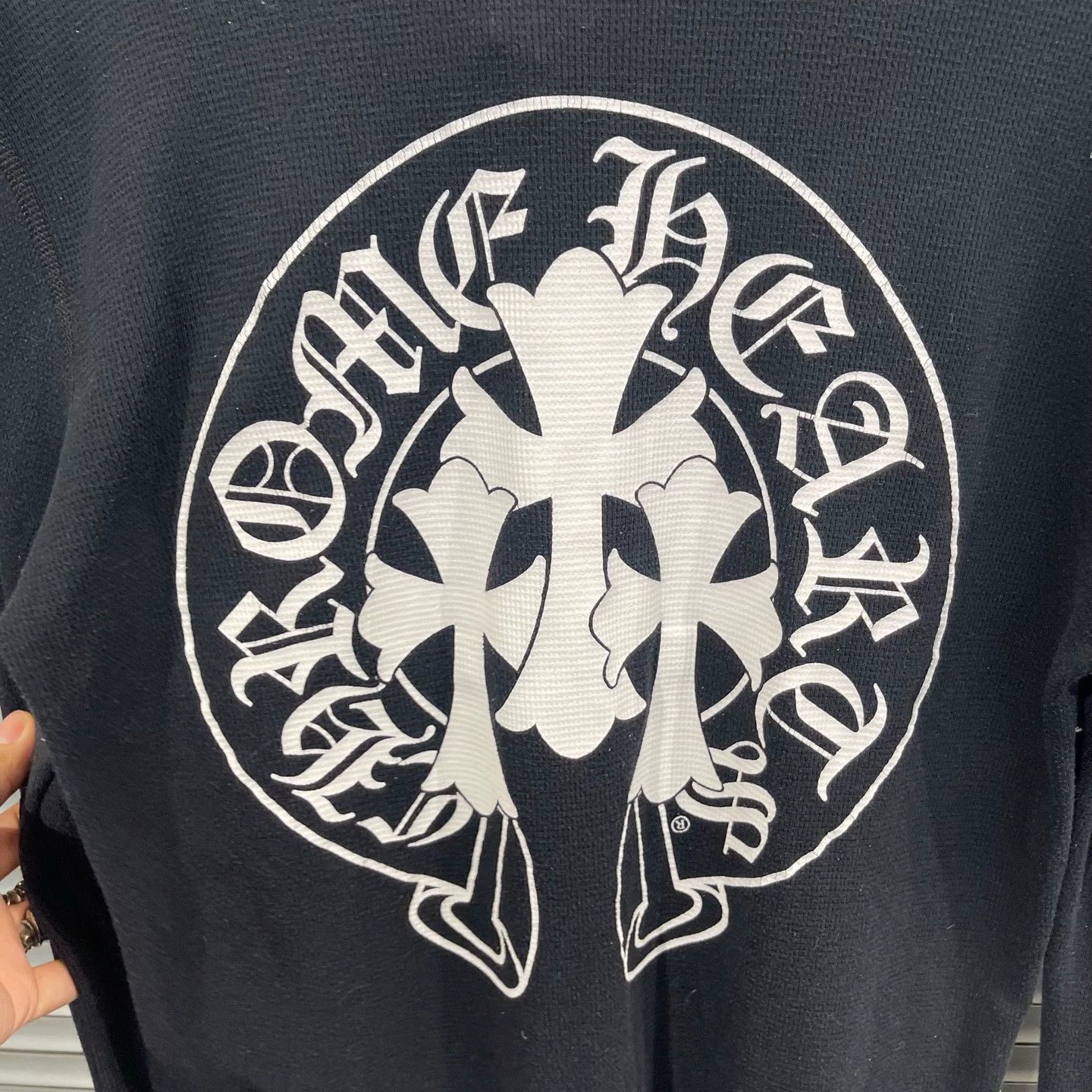 Chrome Hearts Chrome Hearts Black Waffle HS Cross LS L 99 New Size US L / EU 52-54 / 3 - 5 Thumbnail
