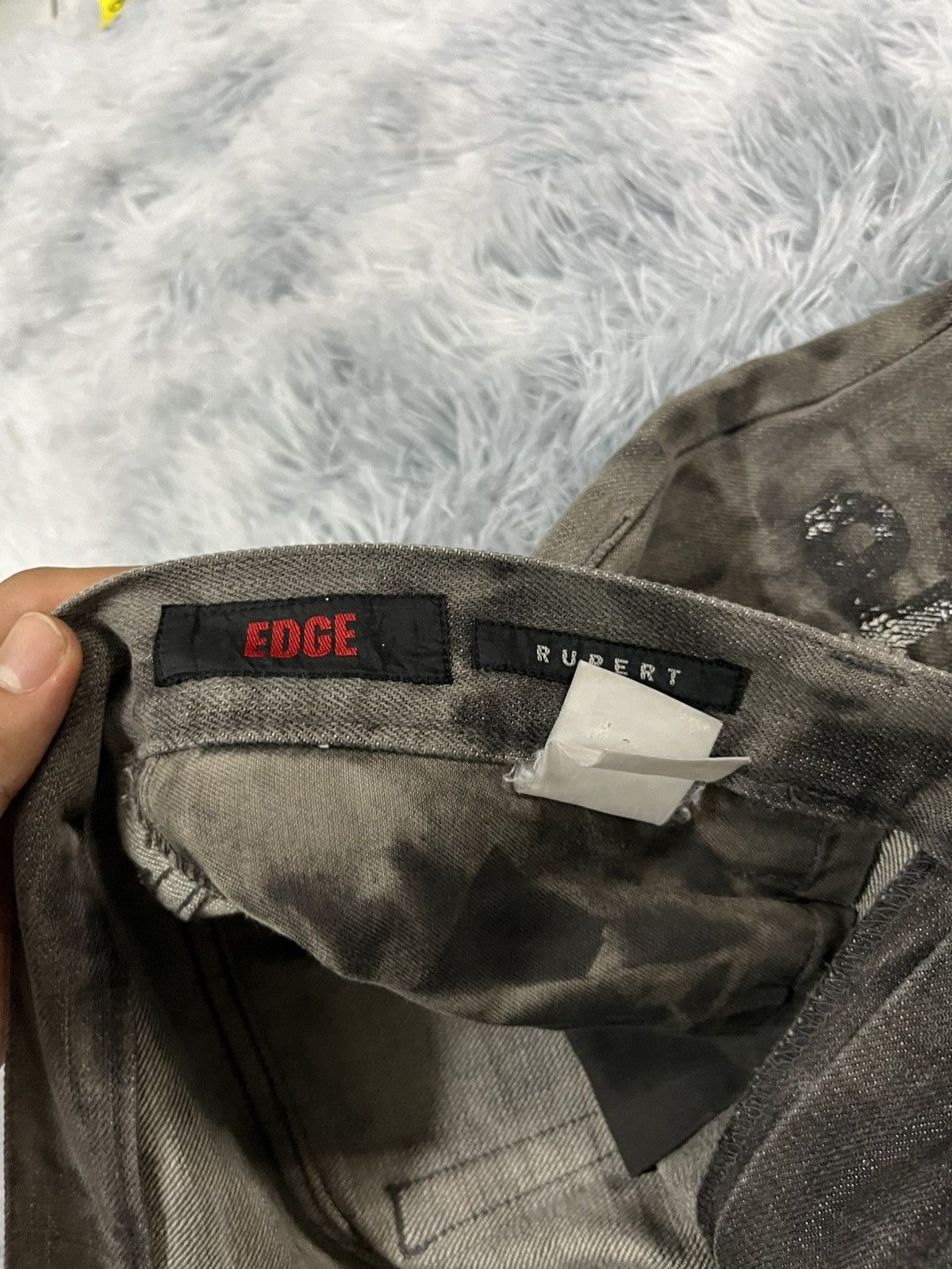 Tornado Mart Rare🔥Edge Rupert Typography Flared Jeans Size US 33 - 8 Thumbnail