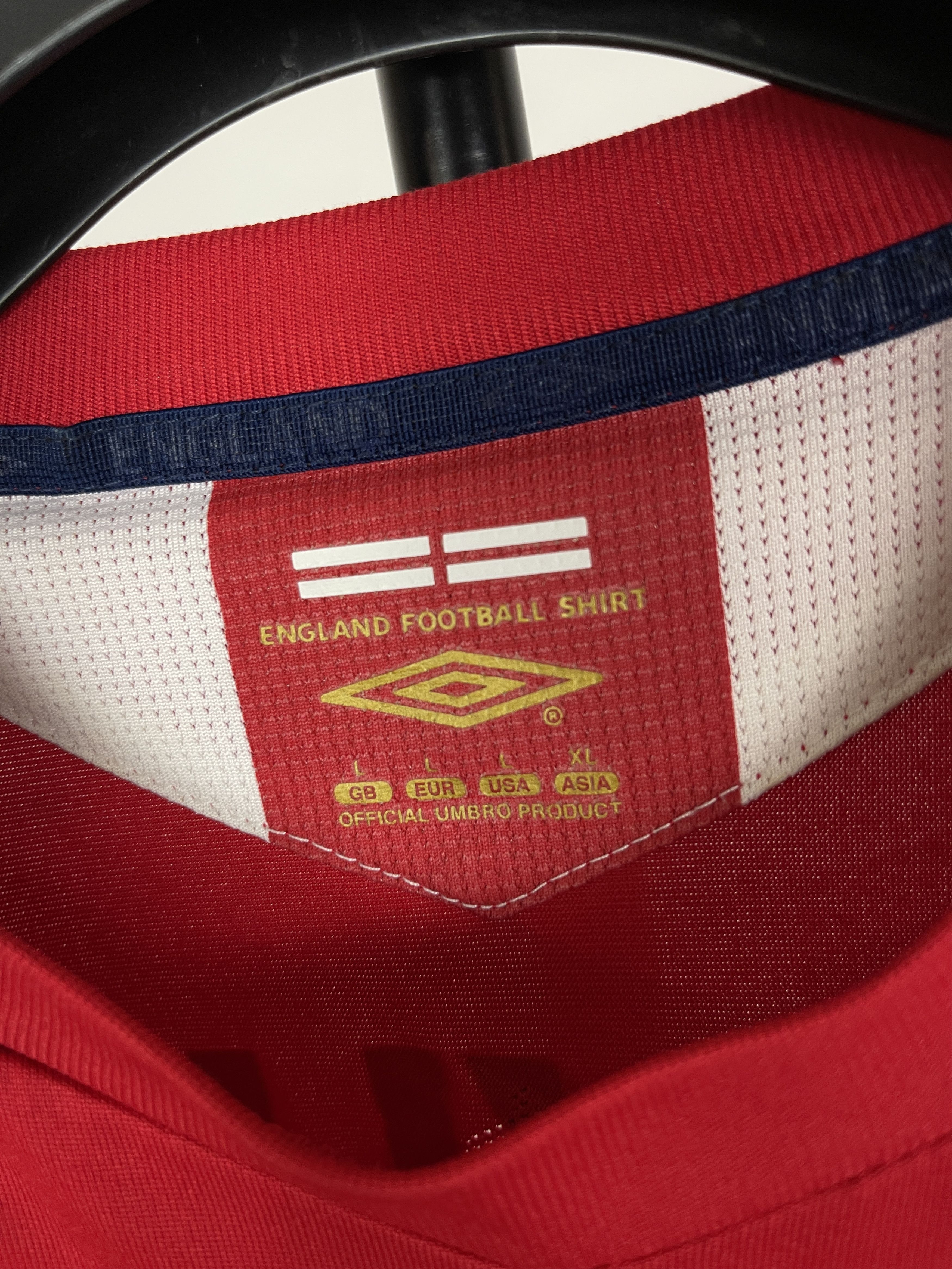 Umbro Umbro 06/07 David Beckham England World Cup Jersey Kit L XL Size US L / EU 52-54 / 3 - 5 Thumbnail