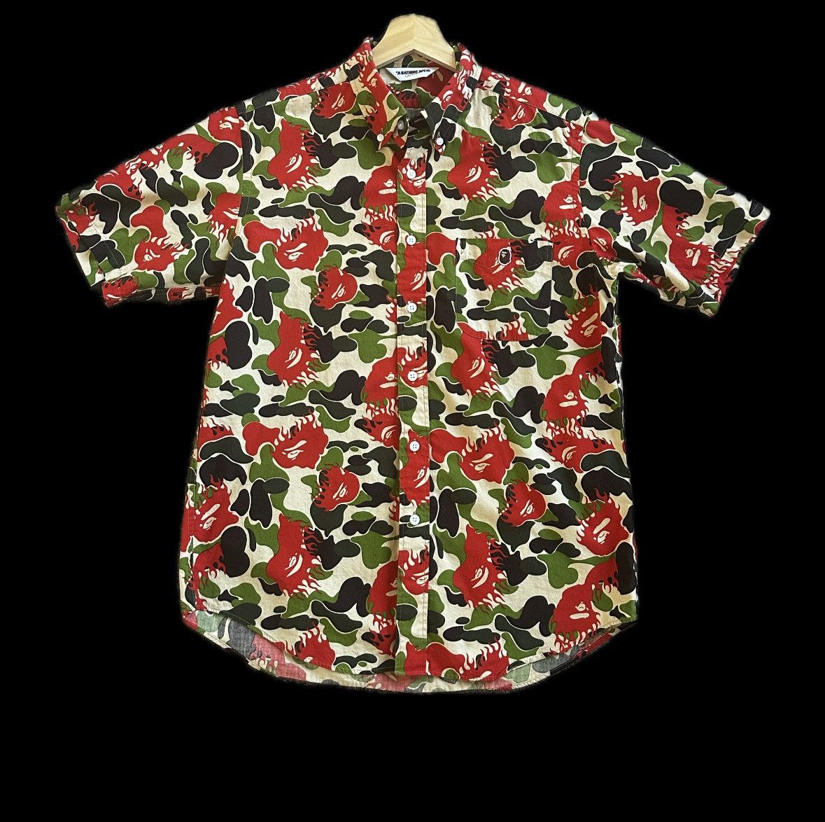 Bape OG Bape Fire ayoma short sleeve Size US M / EU 48-50 / 2 - 1 Thumbnail