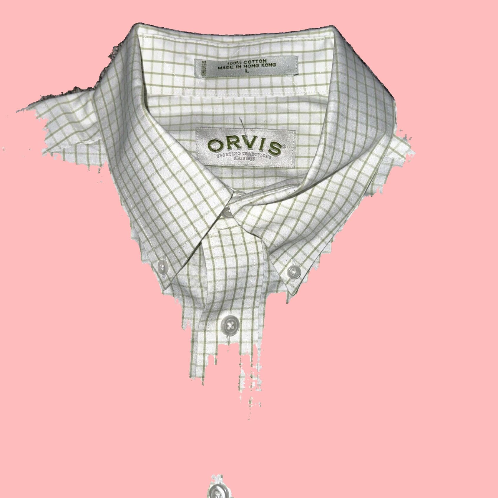 Orvis Soft Hued Classic Plaid Flannel Button Down Shirt for Men in Large Size Size US L / EU 52-54 / 3 - 2 Thumbnail