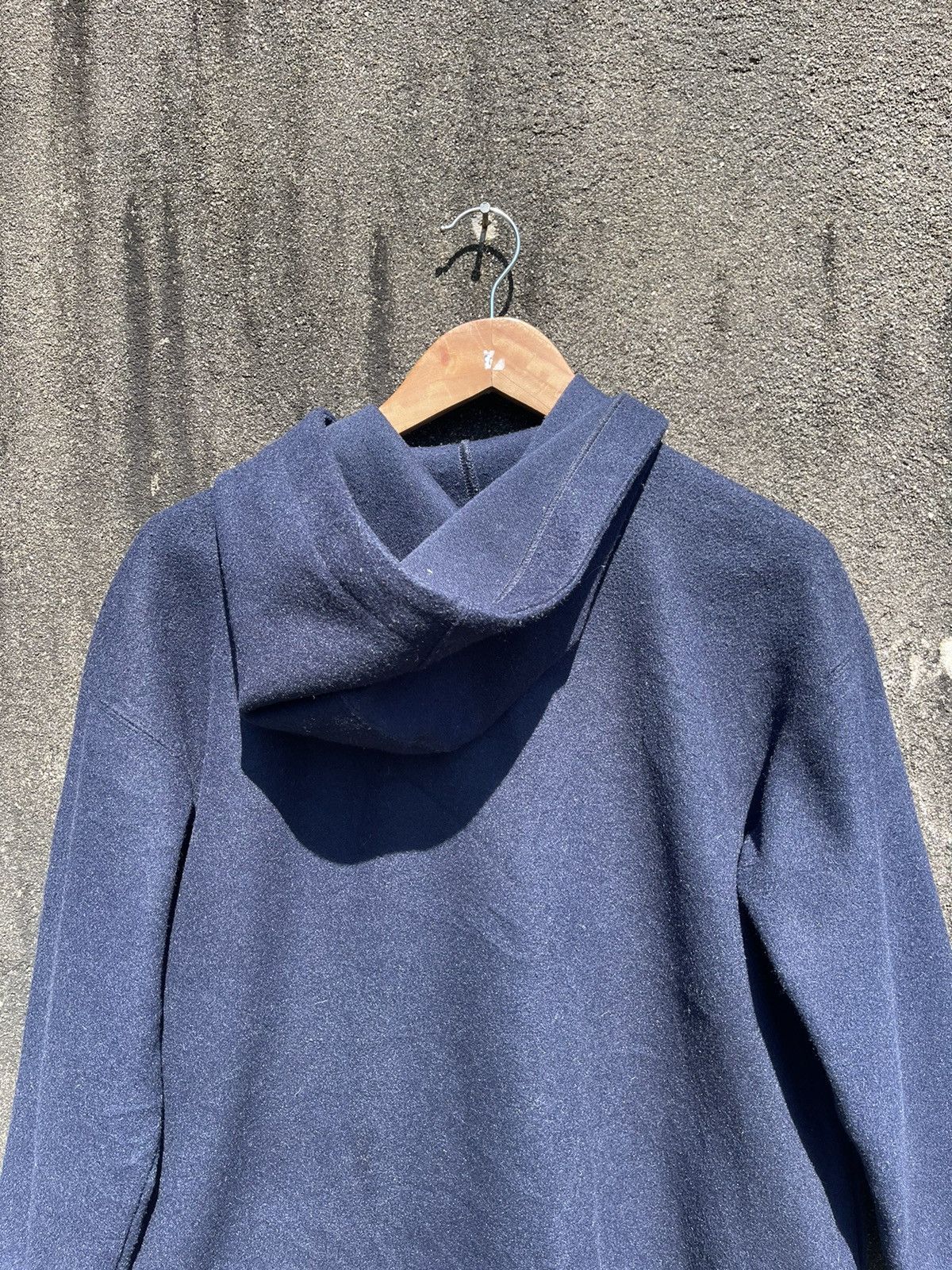 Japanese Brand Vintage Part2 by Junko Shimada Wool Hooded Coat – Navy (M) Size US M / EU 48-50 / 2 - 11 Thumbnail
