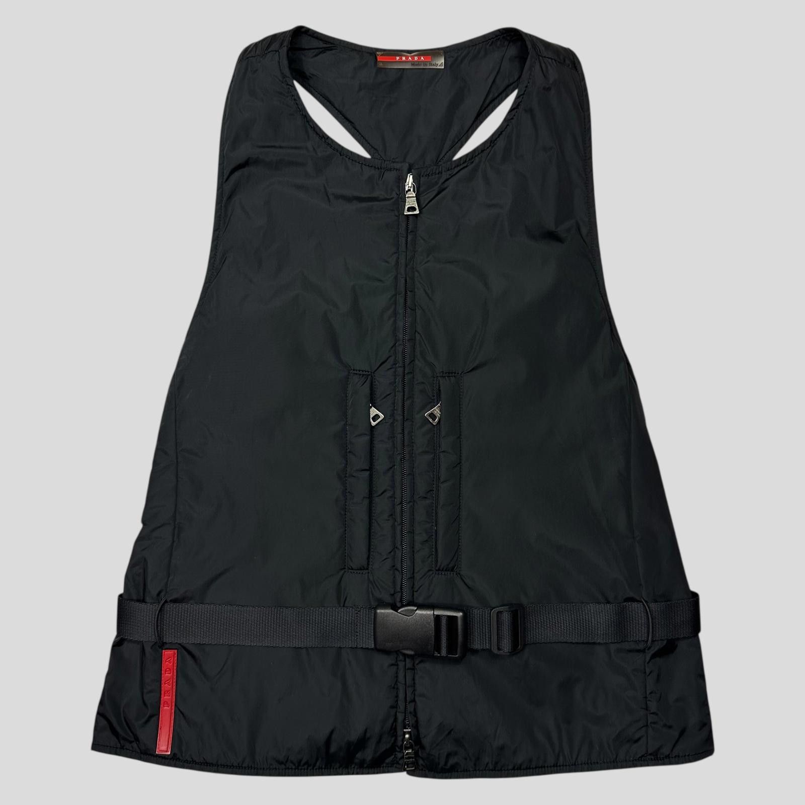 Prada Prada Sport 1999 Padded Nylon 3M Technical Stash Vest - IT42 Size S / US 4 / IT 40 - 1 Thumbnail