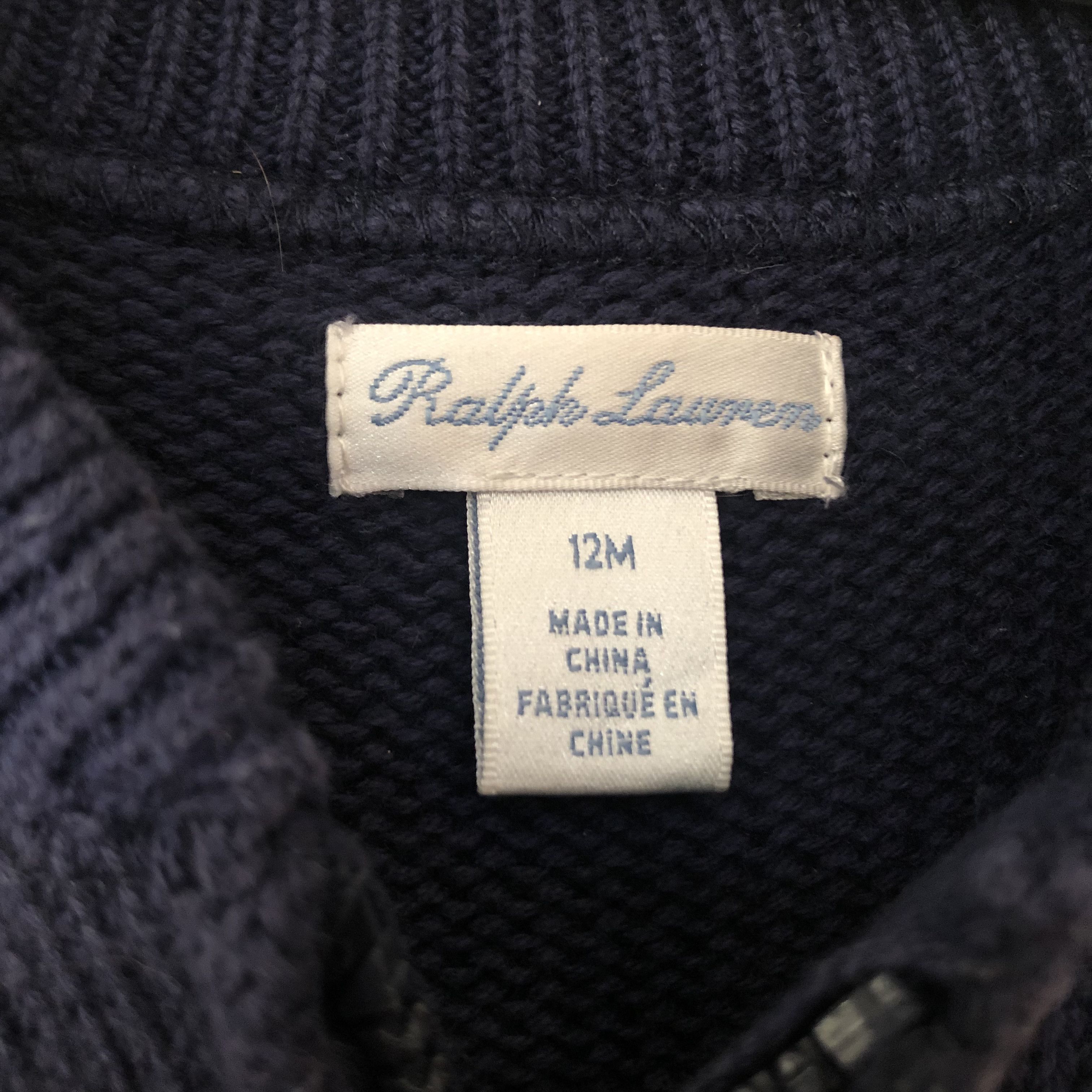 Ralph Lauren Ralph Lauren Cotton Full-Zip Jumper Baby Size 12M Size US XXS / EU 40 - 4 Thumbnail