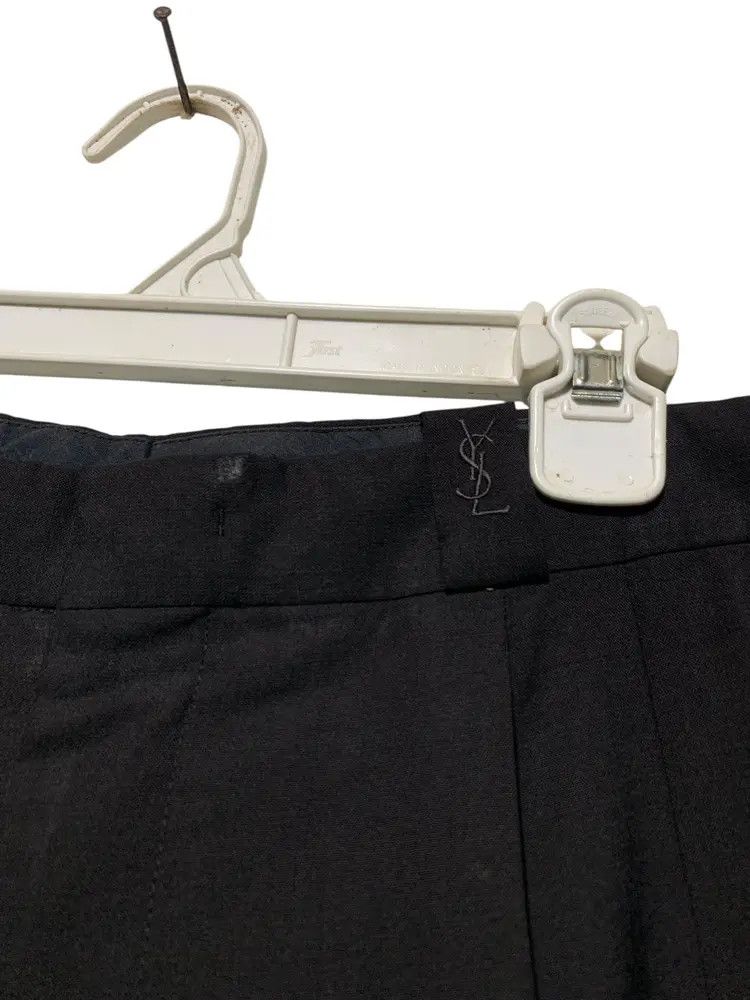 Yves Saint Laurent Vintage Yves Saint Laurent baggy embroidered logo trouser Size US 31 - 3 Thumbnail