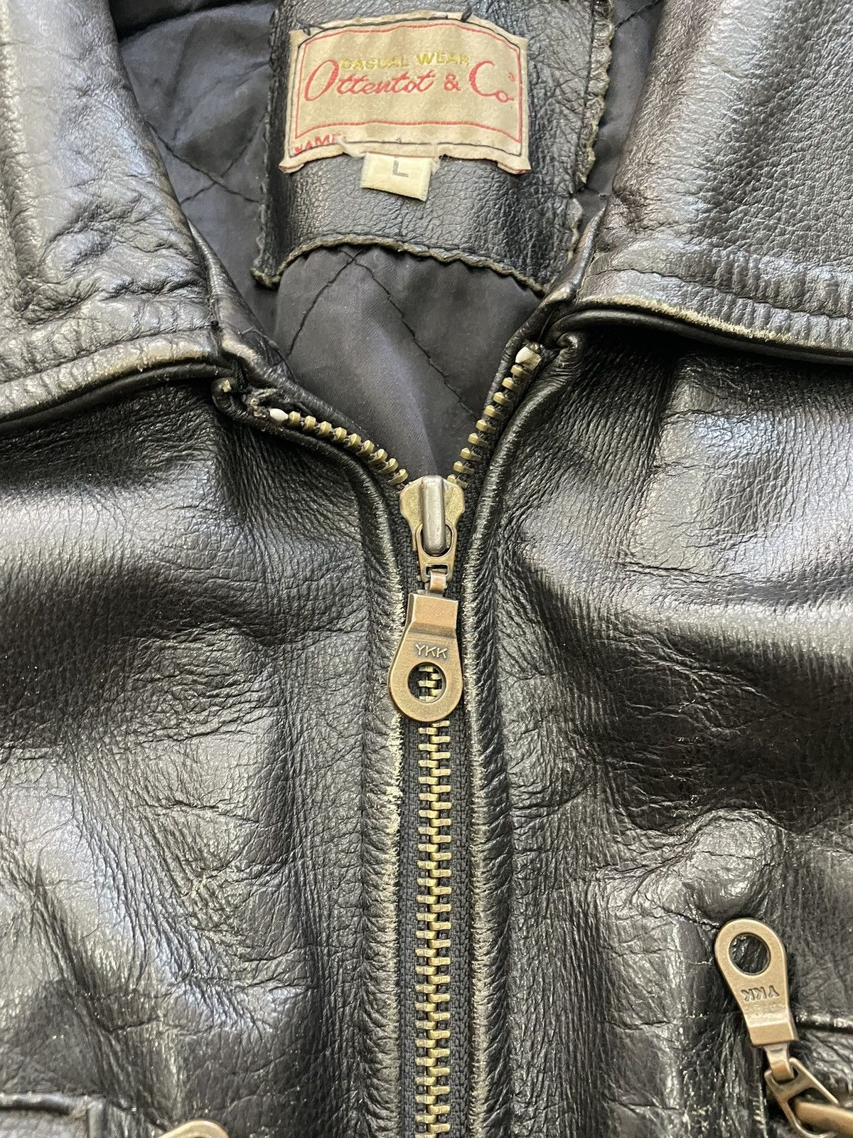Schott Schott style Leather Baggy Jacket Moto opium harley davidson Size US L / EU 52-54 / 3 - 9 Thumbnail