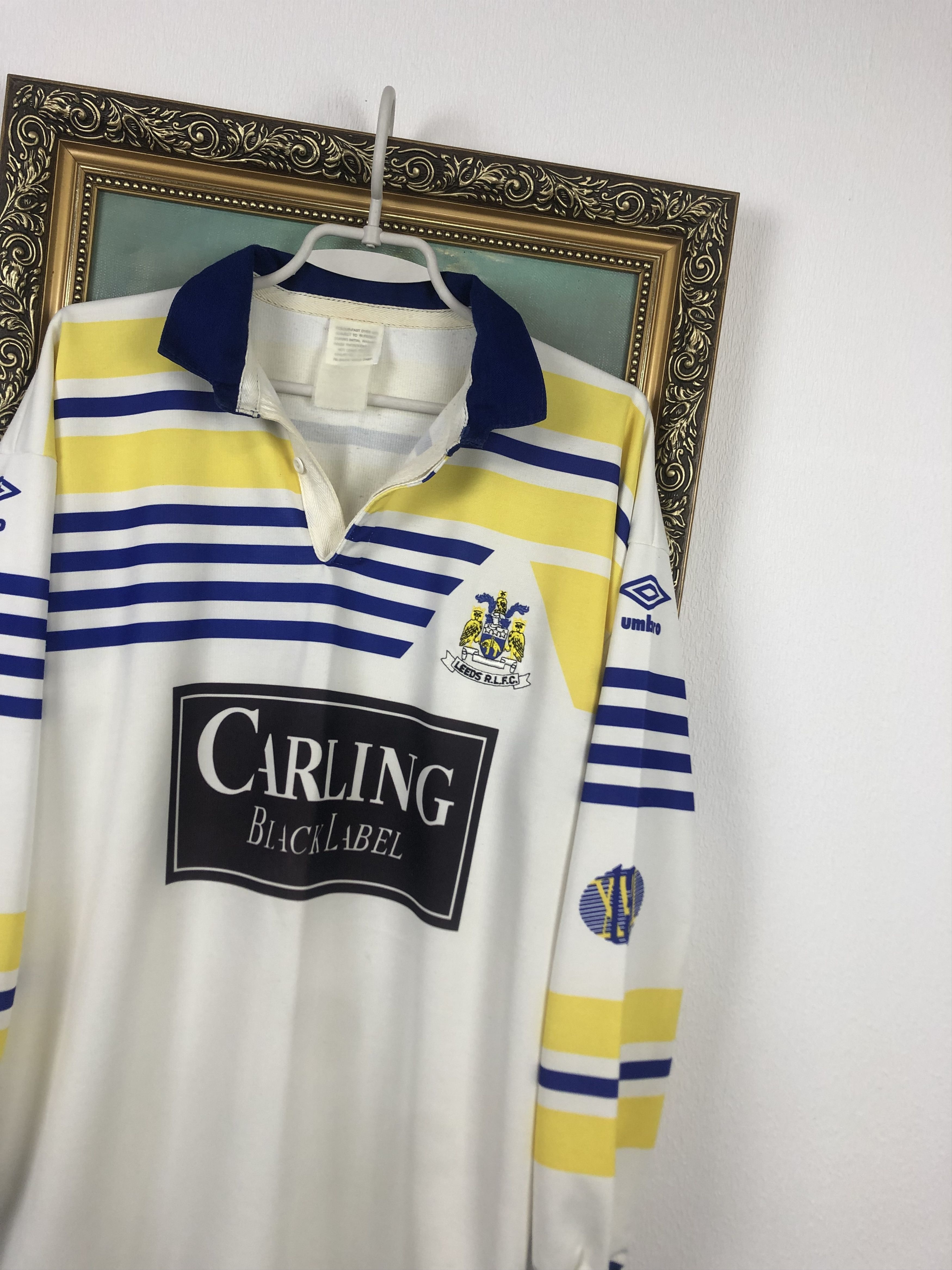 Umbro Leeds RLFC Rhinos Rugby League Shirt Jersey Tee Hype Size US M / EU 48-50 / 2 - 4 Thumbnail