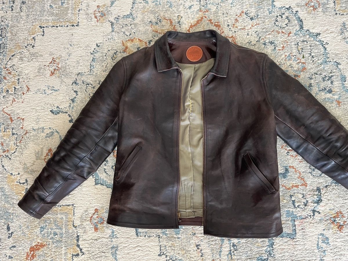 Japanese Brand Motor leather things Japan Single rider Sports Jacket Size US L / EU 52-54 / 3 - 3 Thumbnail