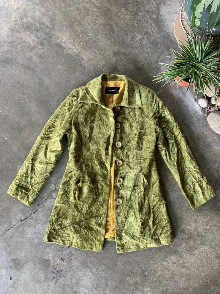 Japanese Brand × Vintage VTG Grey Magic Faux Fur Long Coat For Women Size S / US 4 / IT 40 - 1 Thumbnail