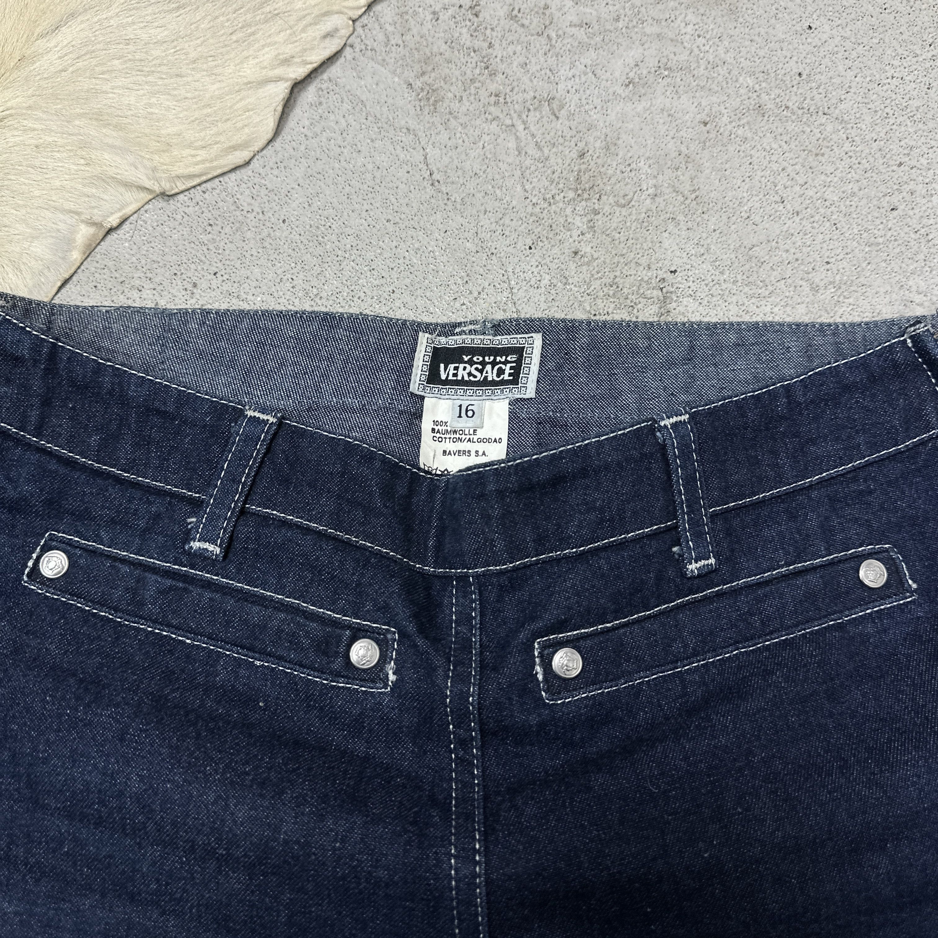 Versace Vintage Denim Versace Jeans Classic Capri Jeans Pants Y2K Size 24" / US 00 / IT 34 - 6 Thumbnail