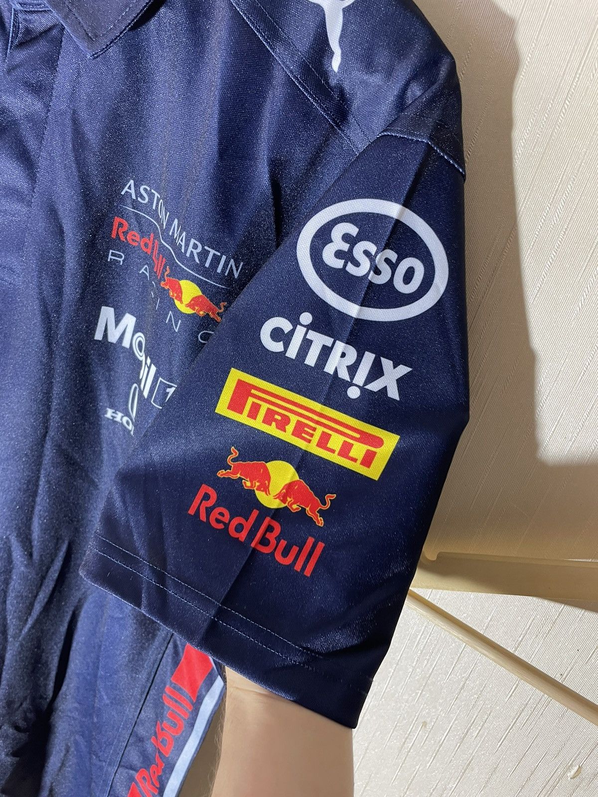Vintage Puma Red Bull racing streetwear polo shirt Size US XL / EU 56 / 4 - 7 Thumbnail