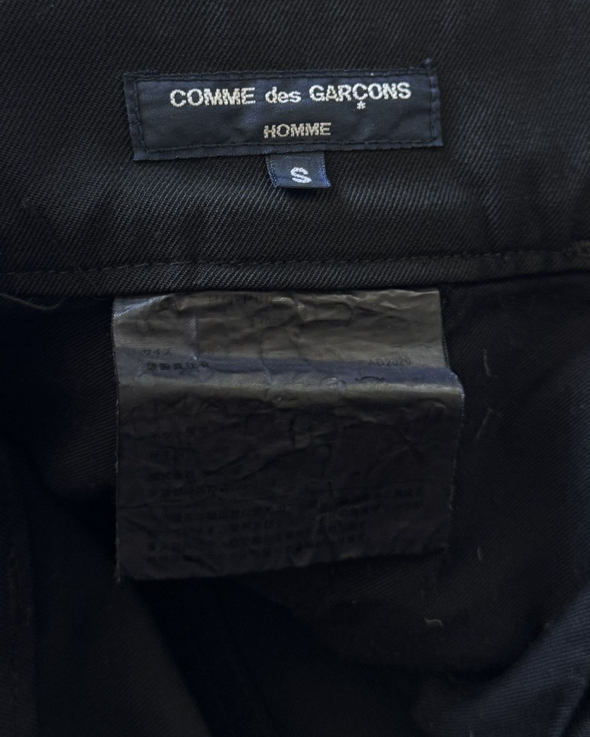 Comme des Garcons × Comme des Garcons Homme AD2022 Comme Des Garcons Homme Black Casual Runway Trousers Size US 32 / EU 48 - 5 Thumbnail