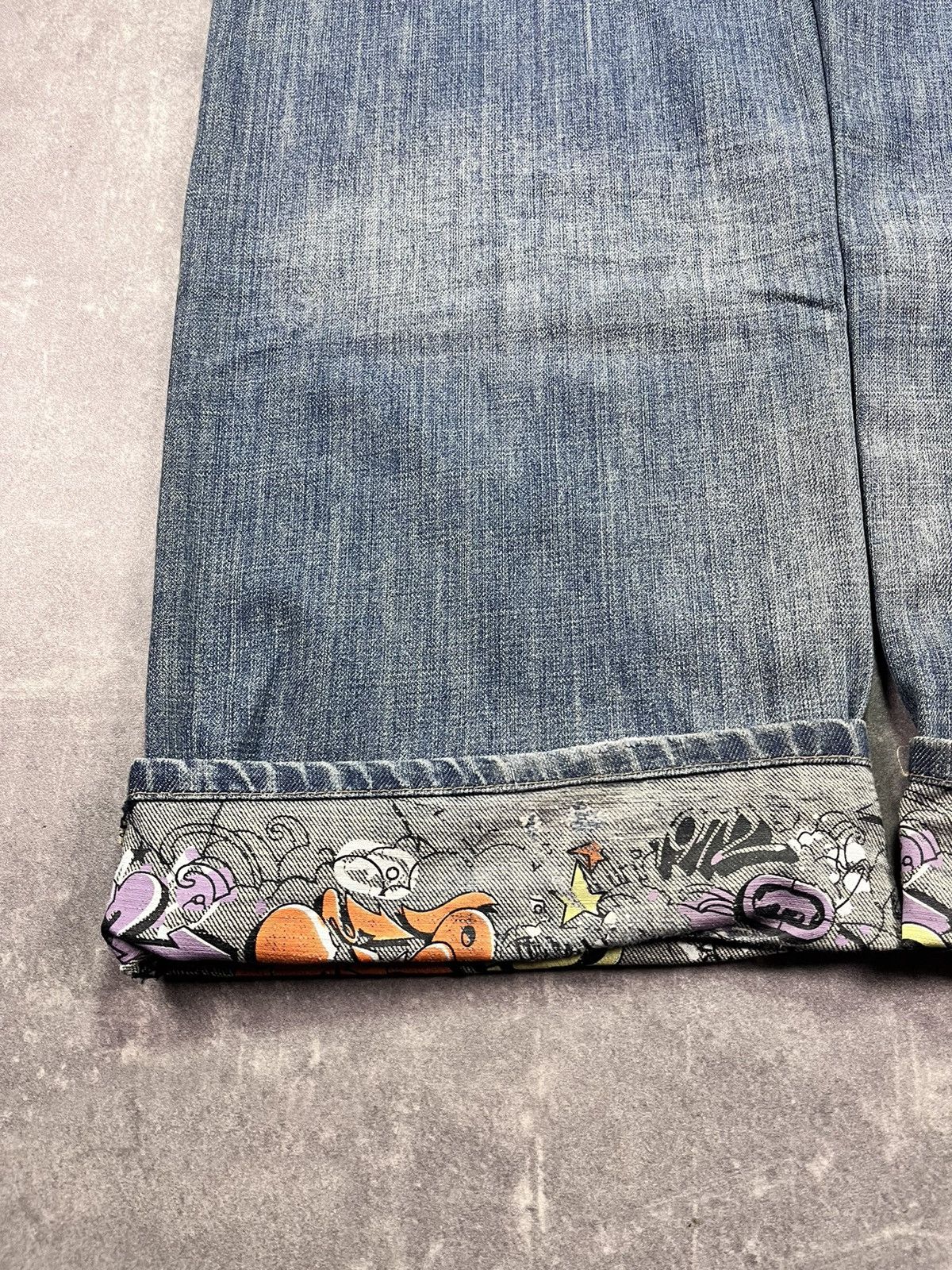 Ecko Unltd. Crazy 2000s Ecko Unltd. Grafitti Printed Flaps Baggy Jeans Size US 40 / EU 56 - 4 Thumbnail