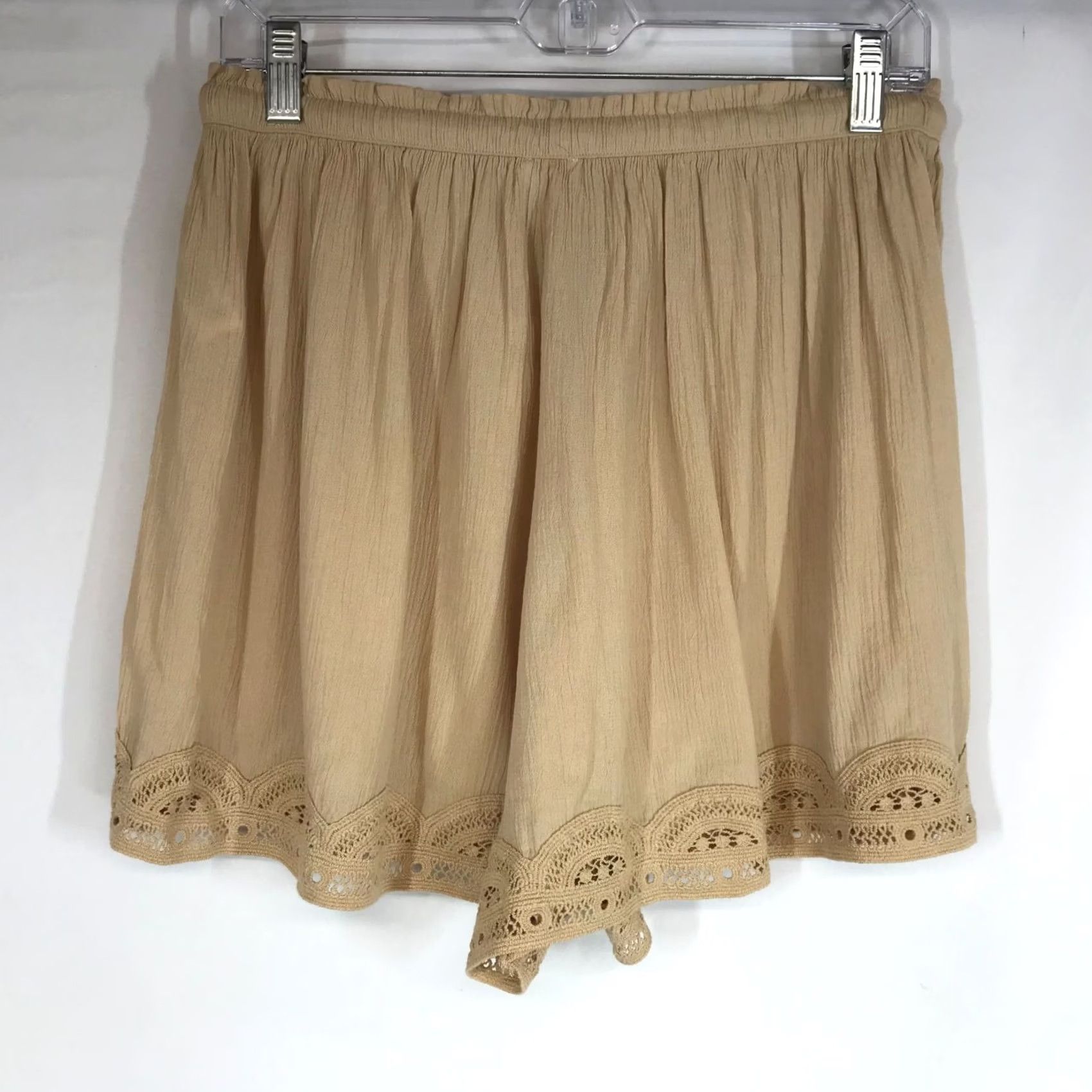 Vintage AERIE - XS - Beige Drawstring Shorts Size 26" / US 2 / IT 38 - 4 Thumbnail