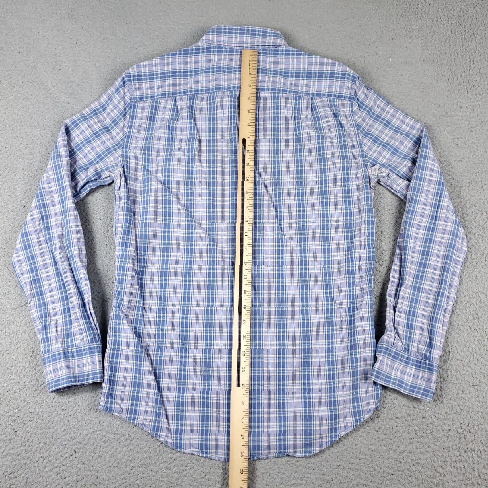 American Eagle Outfitters American Eagle Shirt Blue Plaid Button-Up Long Sleeve Casual Mens XS Size US XS / EU 42 / 0 - 5 Thumbnail