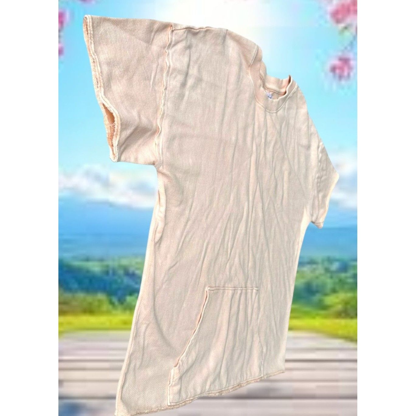 Other NWT Kinesis Rag Top Pullover Large Peach Cotton Casual Kanga Size L / US 10 / IT 46 - 3 Thumbnail