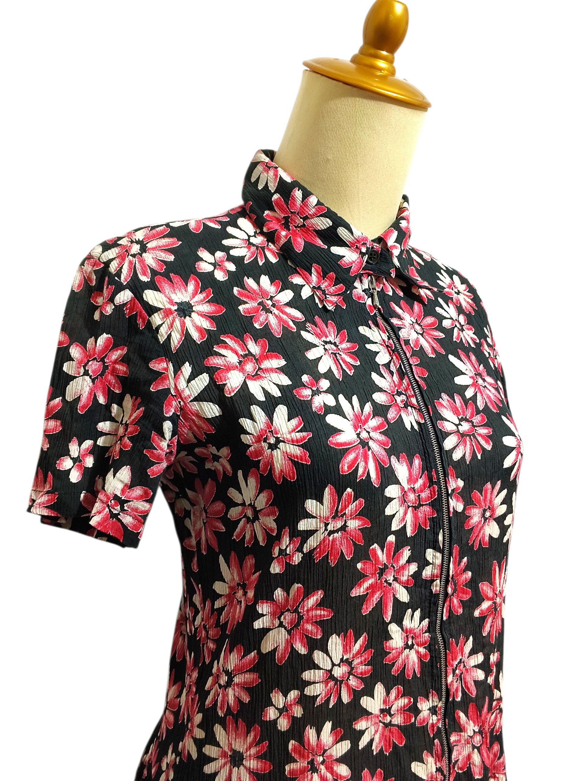 agnes b. Vintage Agnes b Lolita Floral Daisy Zip Dress Size S / US 4 / IT 40 - 5 Thumbnail