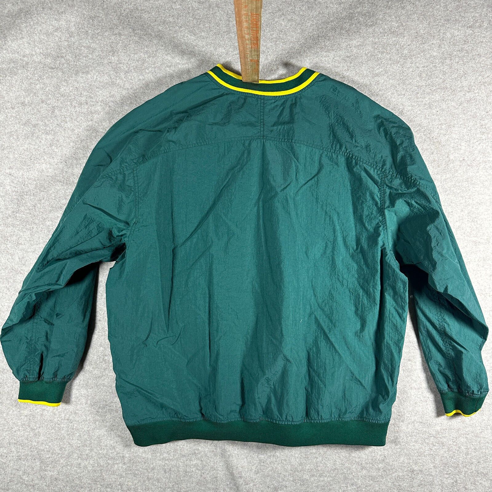 Nike Vintage Nike Jacket Center Swoosh Size XXL Green Yellow Size US XXL / EU 58 / 5 - 4 Thumbnail
