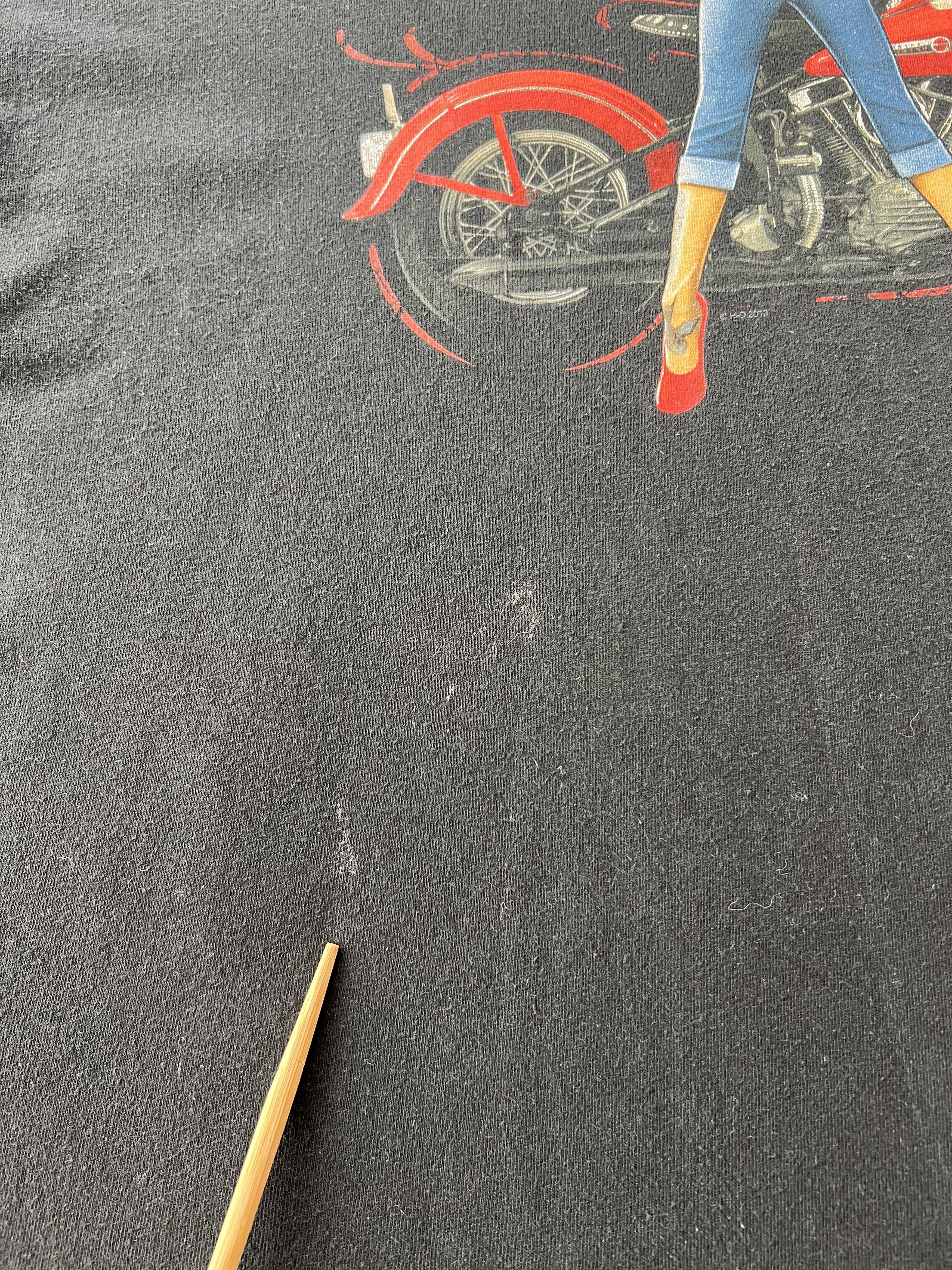 Harley Davidson Vintage 2013 Harley Davidson Sexy Girl Ohio Black T-shirt Size US XL / EU 56 / 4 - 8 Thumbnail