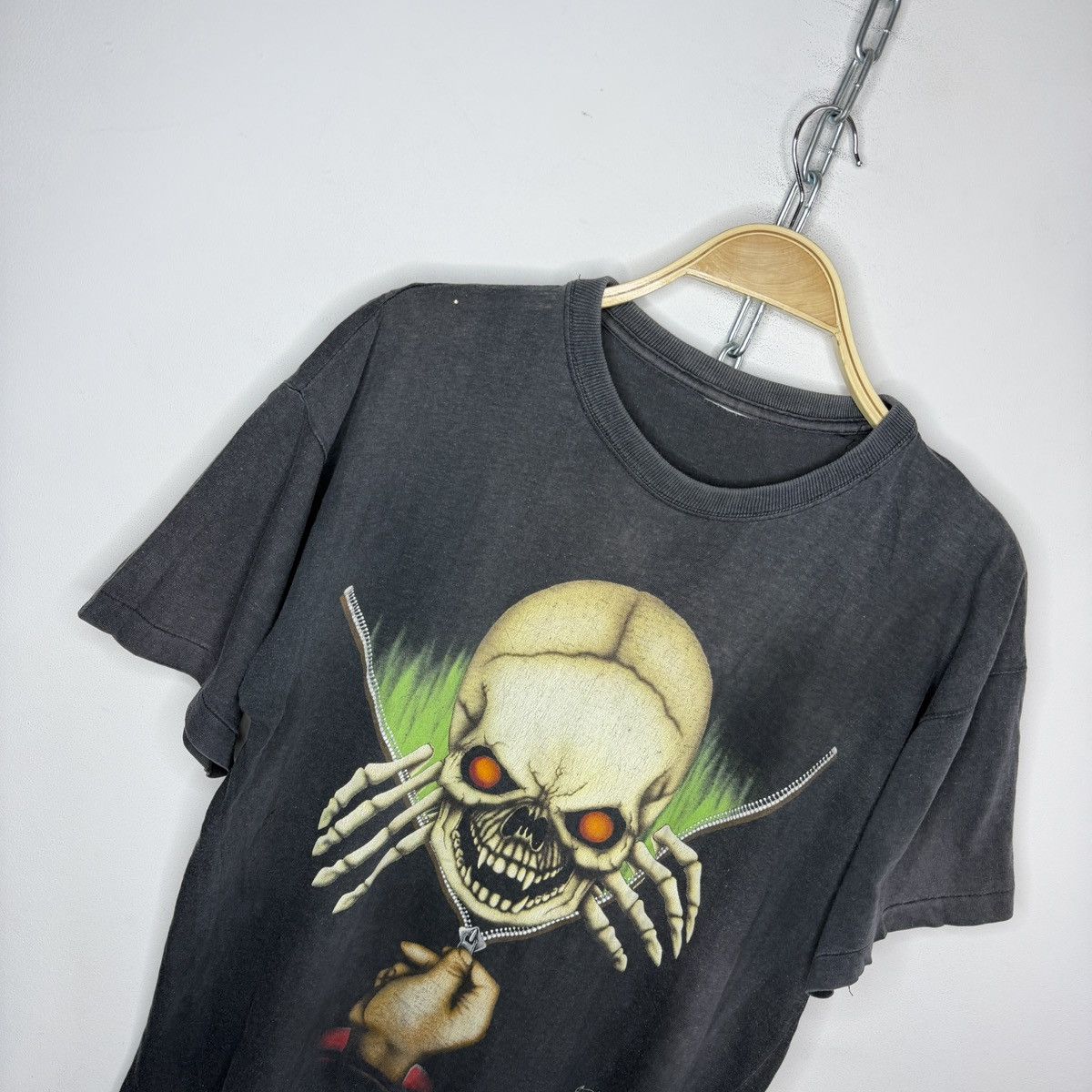 Band Tees Vintage Sudden Death 1993 Tshirt Tee Single Stitch 90s Skull Size US M / EU 48-50 / 2 - 4 Thumbnail