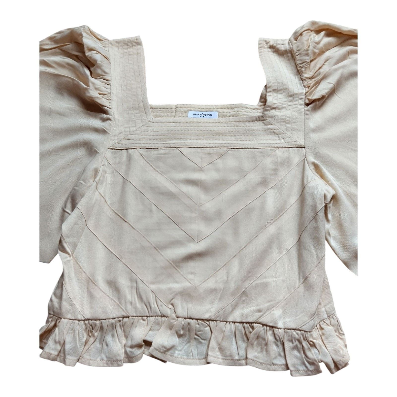 Other Women's Area Stars Dara LS Top, Ivory, Medium, NWT Size M / US 6-8 / IT 42-44 - 2 Thumbnail