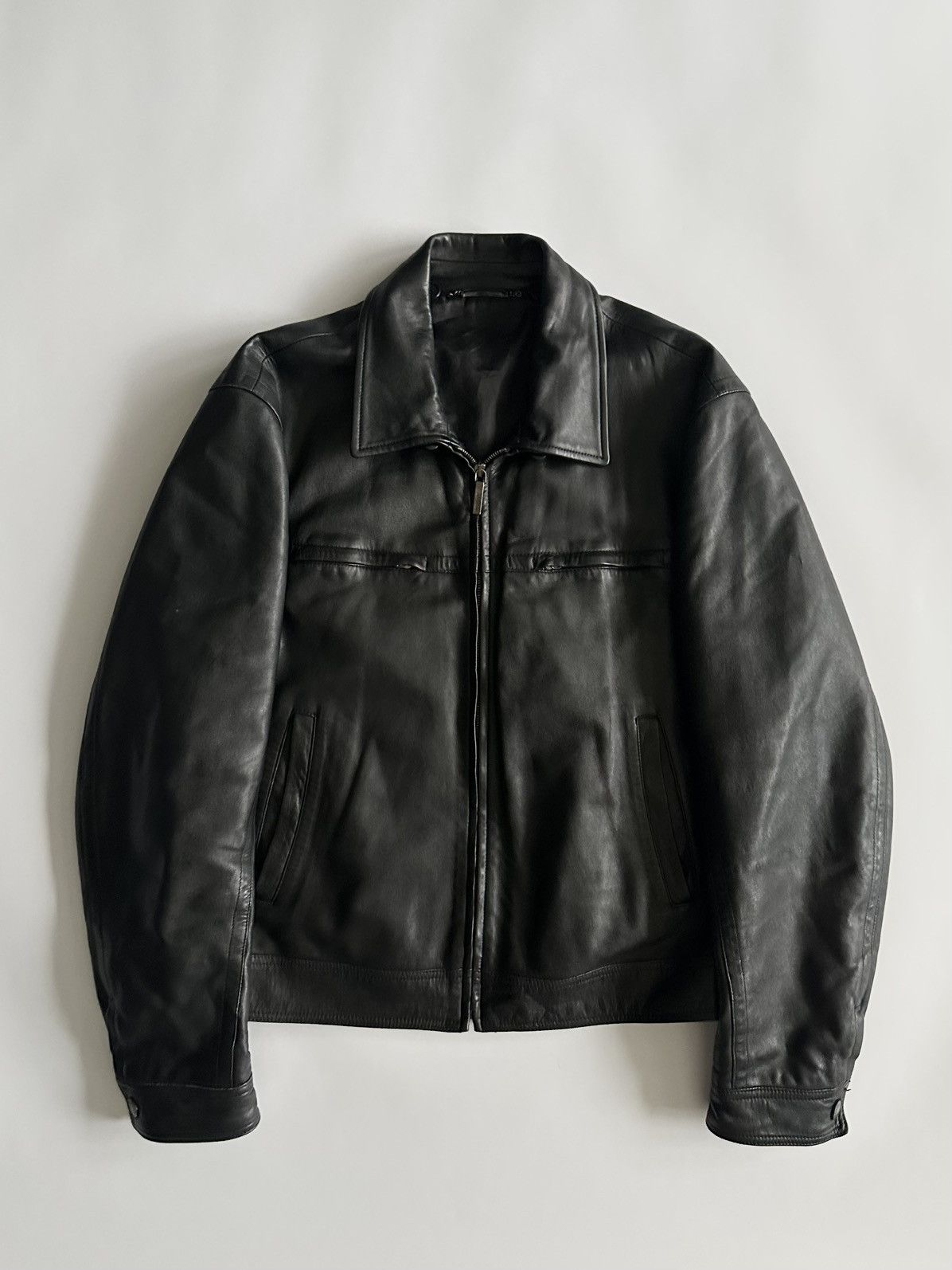 Versace Versace 2000’s Leather Jacket Size US L / EU 52-54 / 3 - 4 Thumbnail