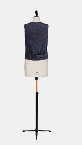 Dior o1w1db10924 Cotton Denim Vest in Deep Blue Size L / US 10 / IT 46 - 2 Thumbnail