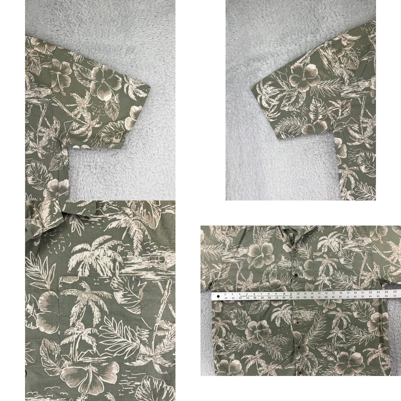 Ocean Pacific Ocean Pacific Shirt Men XL Green Beach Hawaiian Button-Up Size US XL / EU 56 / 4 - 8 Thumbnail