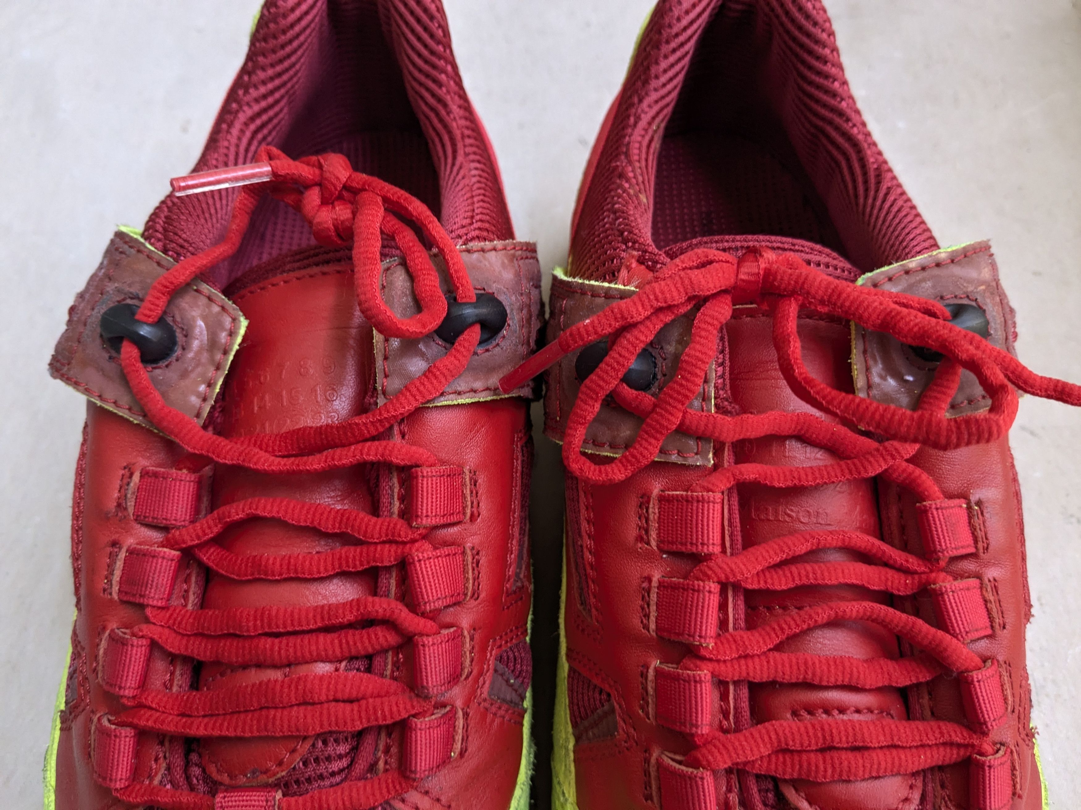 Maison Margiela Maison Margiela Security Sneakers Green Red 13 46 Size US 13 / EU 46 - 4 Thumbnail