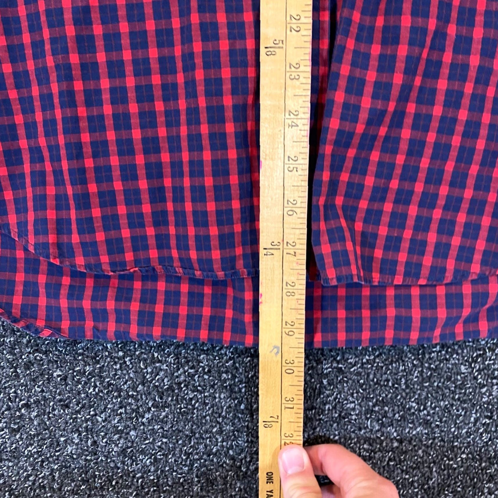 Ralph Lauren Ralph Lauren Blake Shirt Mens Medium Red Blue Plaid Button-Down L/S Shirt Dress Top Multicolor Cotton Size US M / EU 48-50 / 2 - 6 Thumbnail