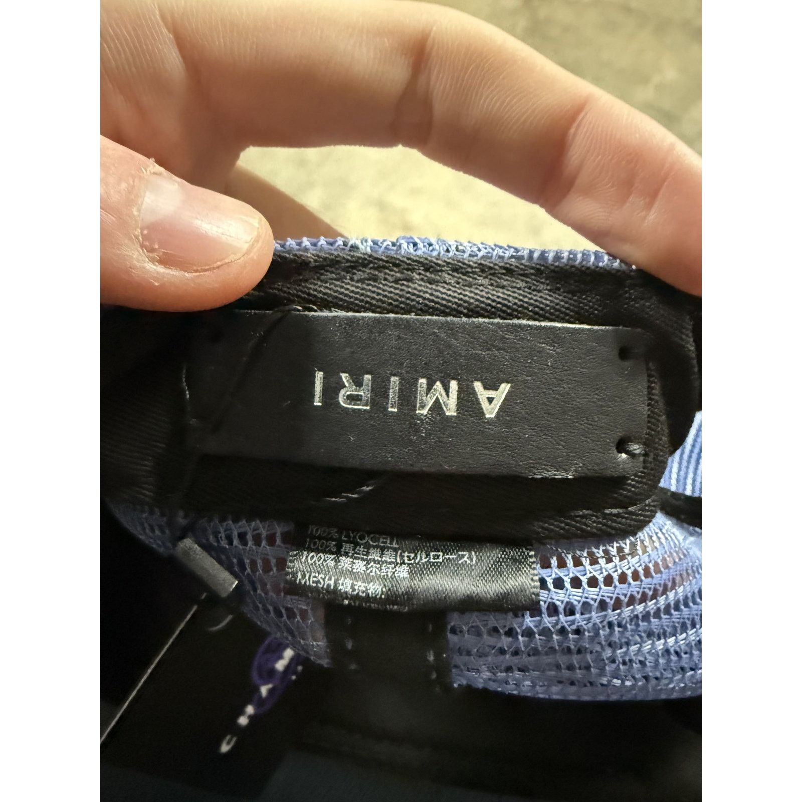Amiri Amiri Trucker MA Logo Baby Blue Used OS Size ONE SIZE - 4 Thumbnail