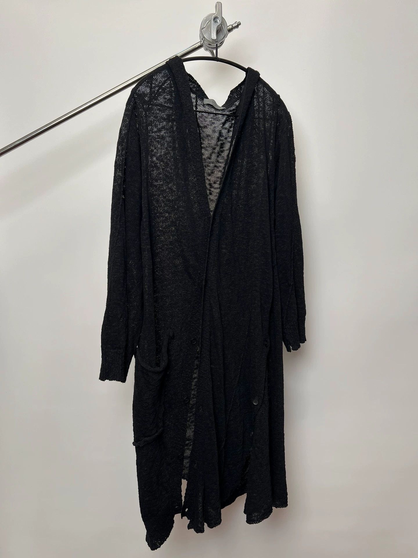 Yohji Yamamoto Yohji Yamamoto 23ss Cape V-neck Asymmetric Button Knit 3 Size L / US 10 / IT 46 - 1 Thumbnail