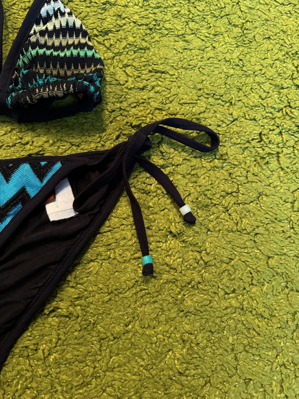 Missoni Missoni coloured zig zag pattern bikini set panties + bra Size ONE SIZE - 4 Thumbnail