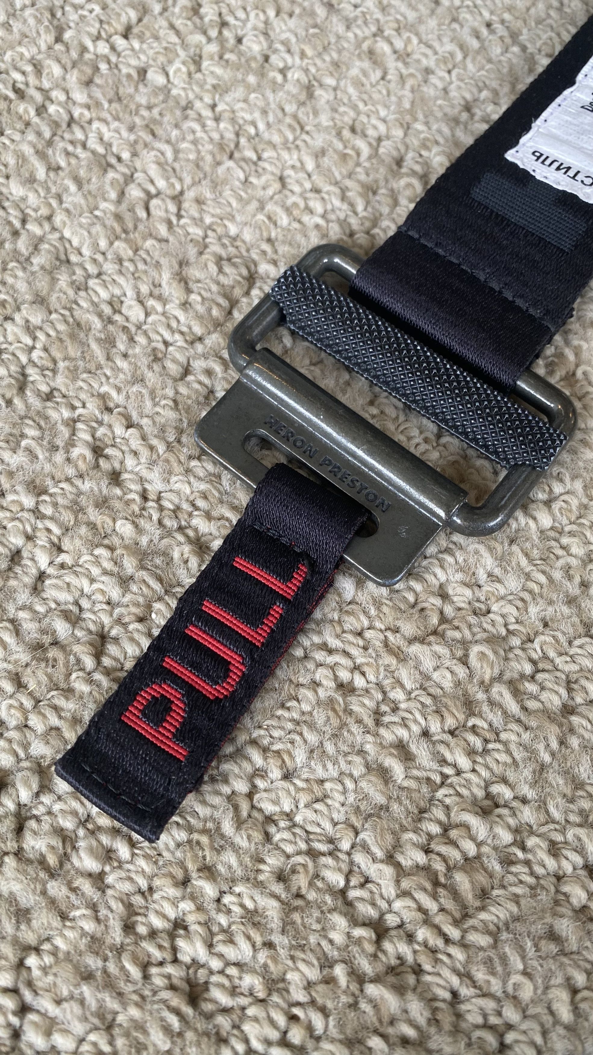Heron Preston Relfective Tape Belt 'Black' - NEW Size ONE SIZE - 1 Thumbnail