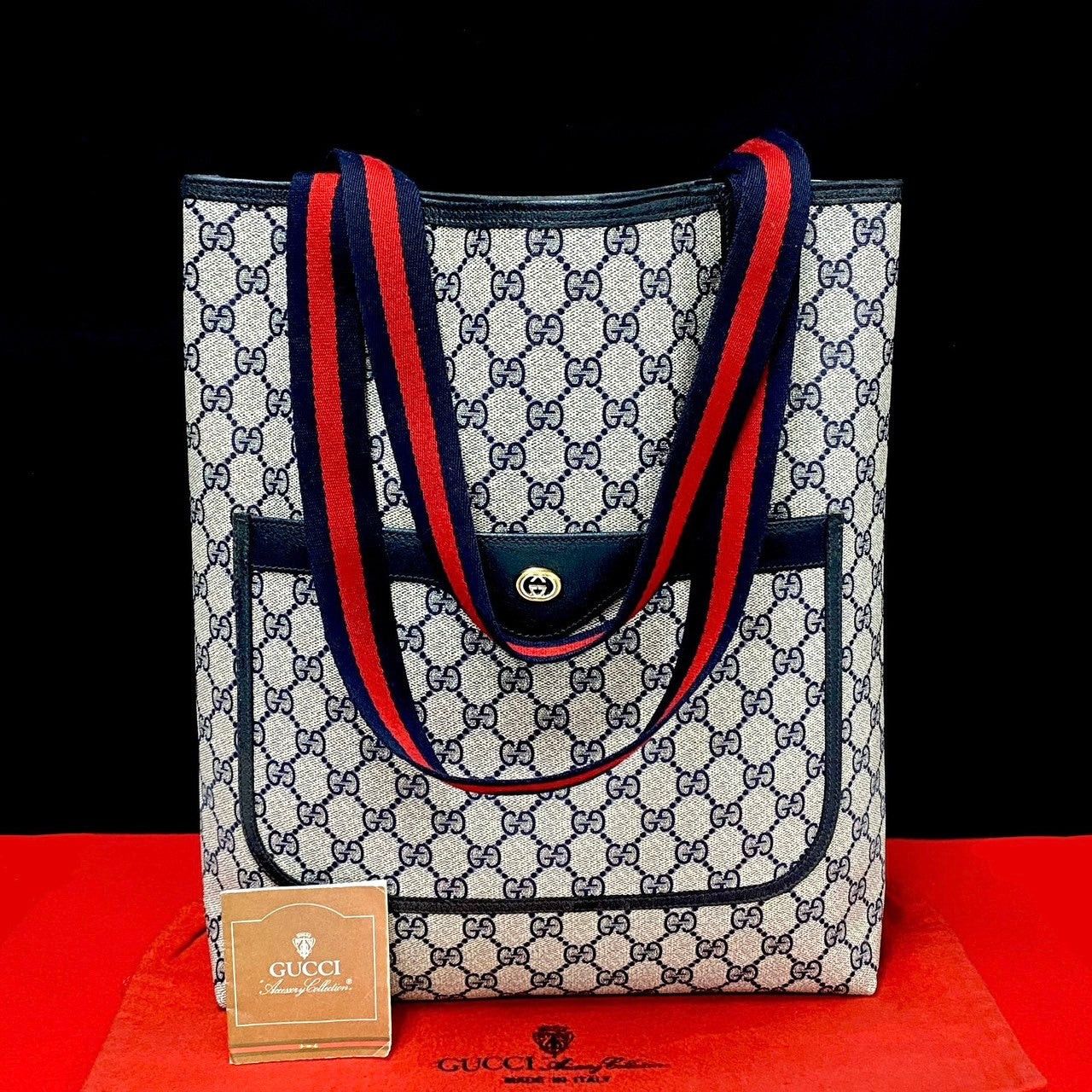 Gucci Gucci Tote Bag Blue Leather Size ONE SIZE - 1 Thumbnail