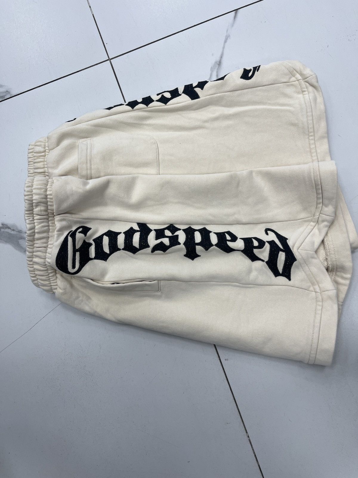 Godspeed Godspeed Courtside Shorts "Bone" Size US 30 / EU 46 - 3 Thumbnail