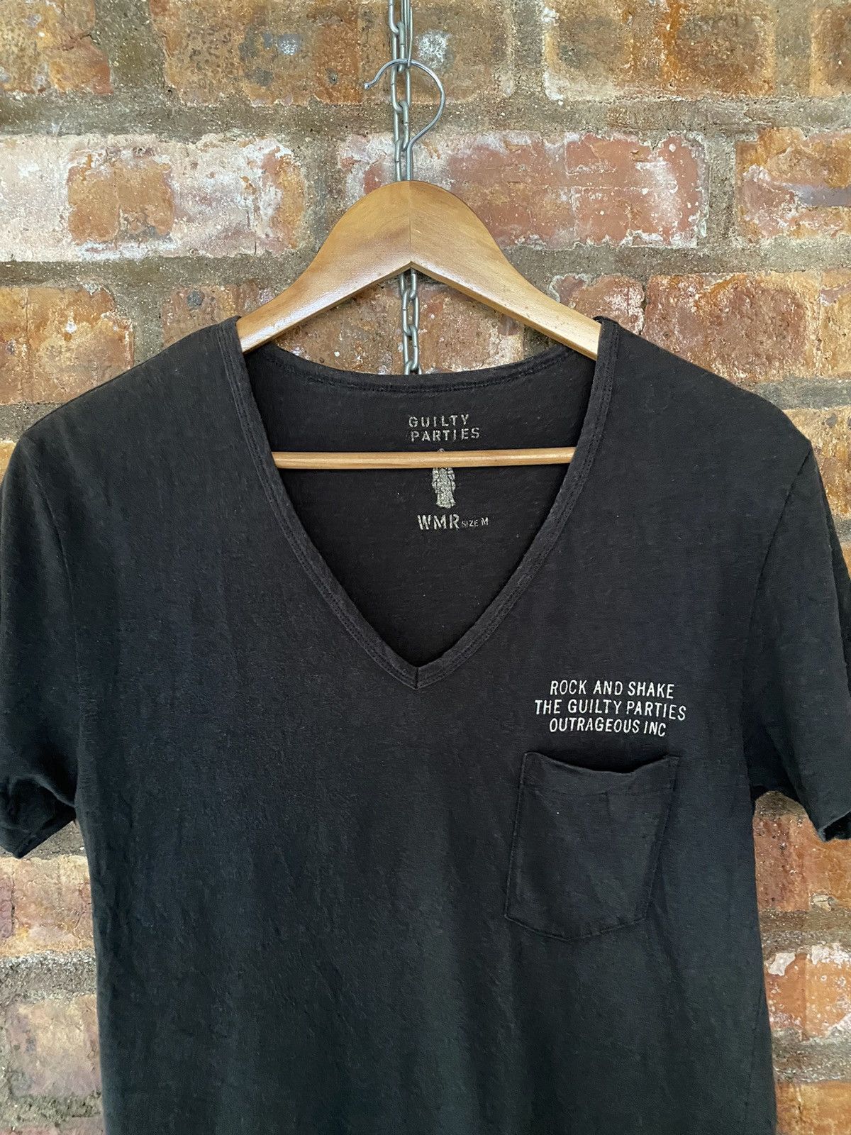 Wacko Maria 2000s Poem Rock and Shake V neck tee Size US S / EU 44-46 / 1 - 3 Thumbnail