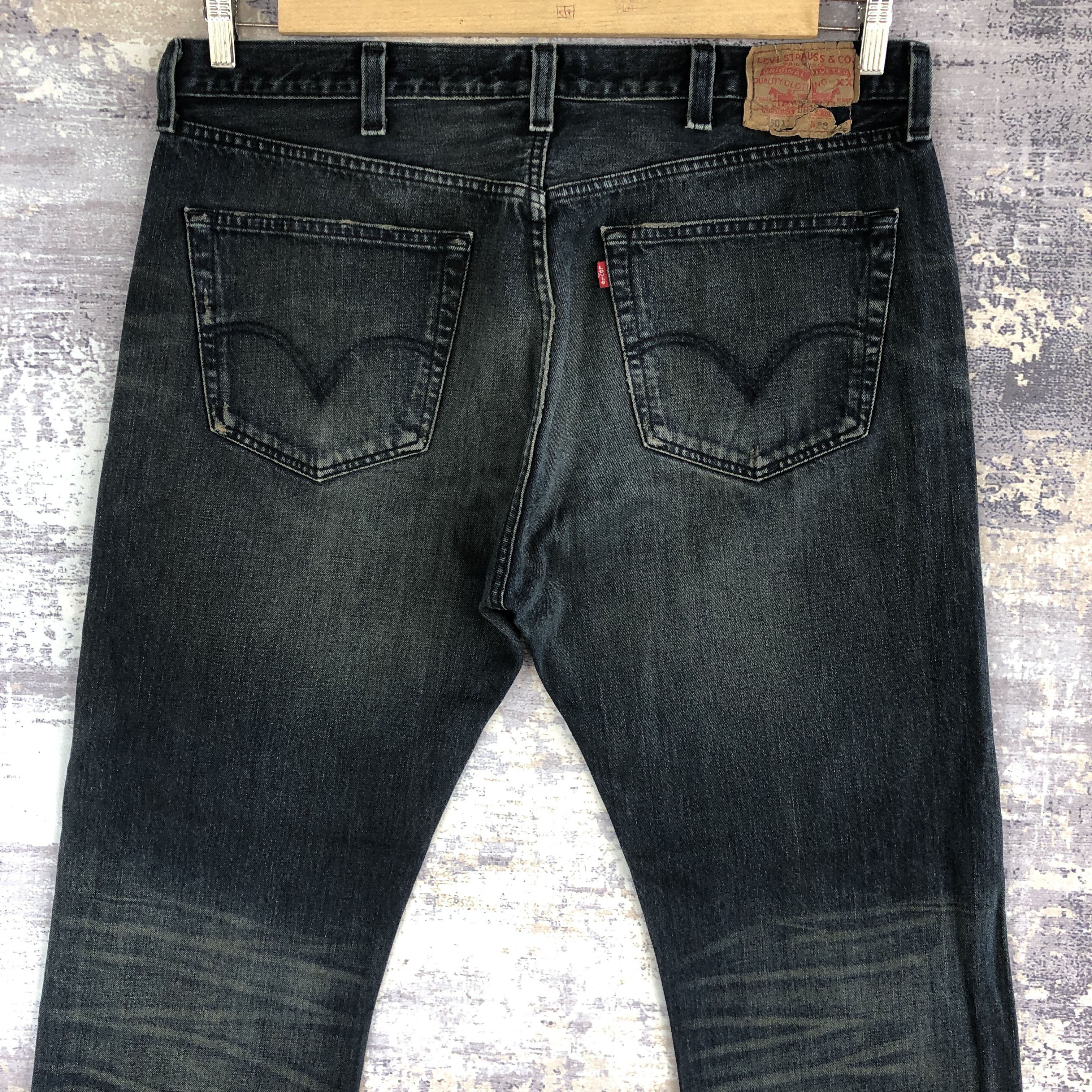 Levi's Vintage Y2K Levis 501 Stonewash Jeans Levi's Faded Denim Size US 38 / EU 54 - 4 Thumbnail