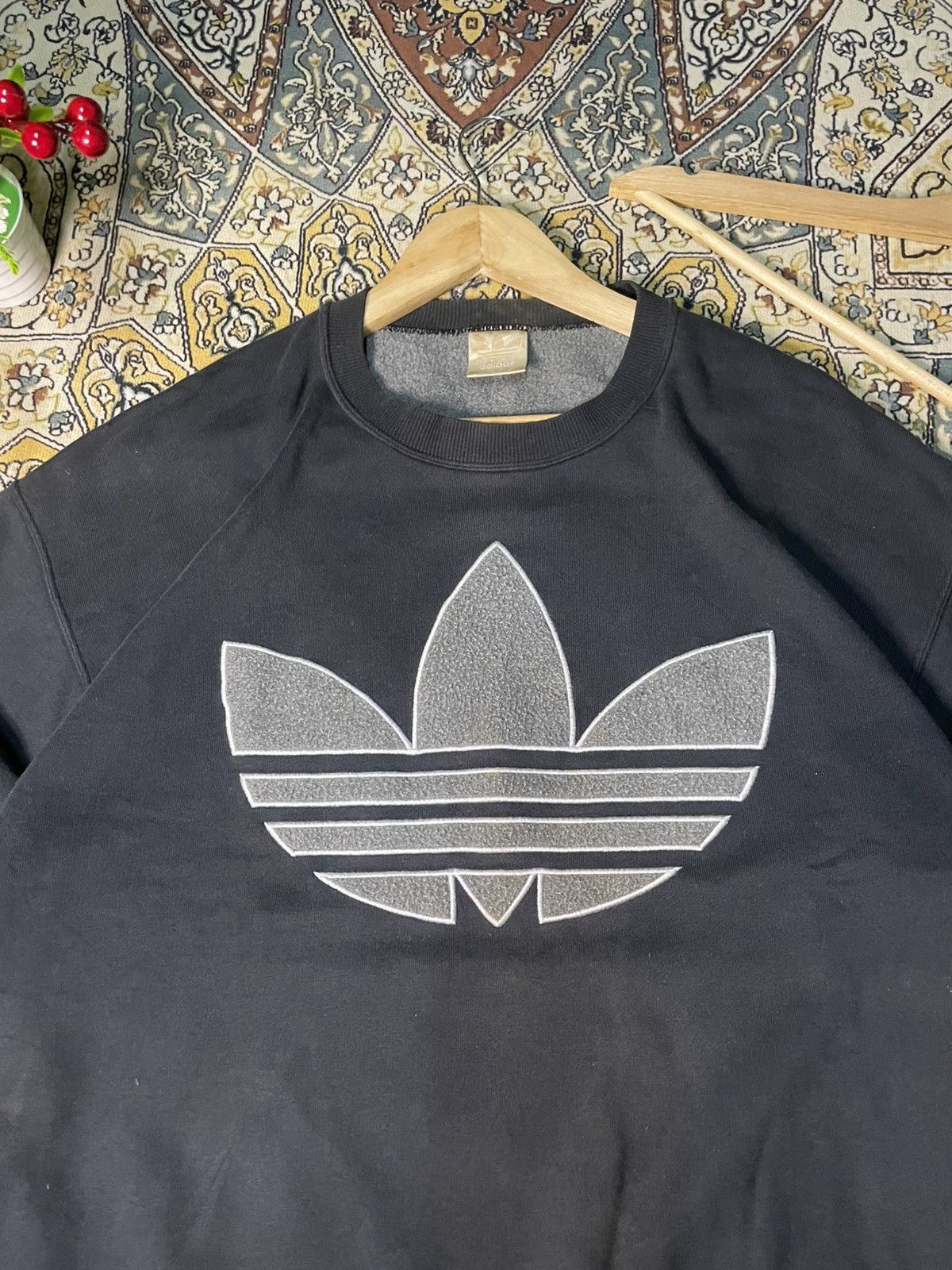 Adidas Vintage 90s Adidas Threefoil Big Logo Size US L / EU 52-54 / 3 - 2 Thumbnail