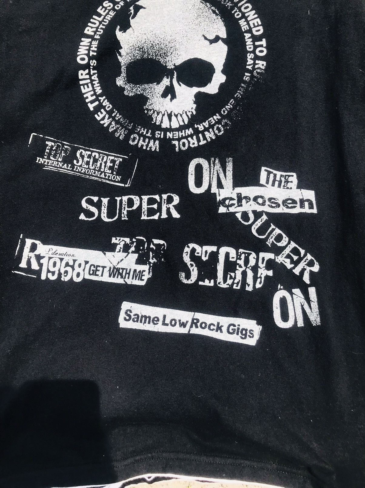 Seditionaries × Vintage Y2k skull & Cross longsleeve Tshirt Size US L / EU 52-54 / 3 - 6 Thumbnail