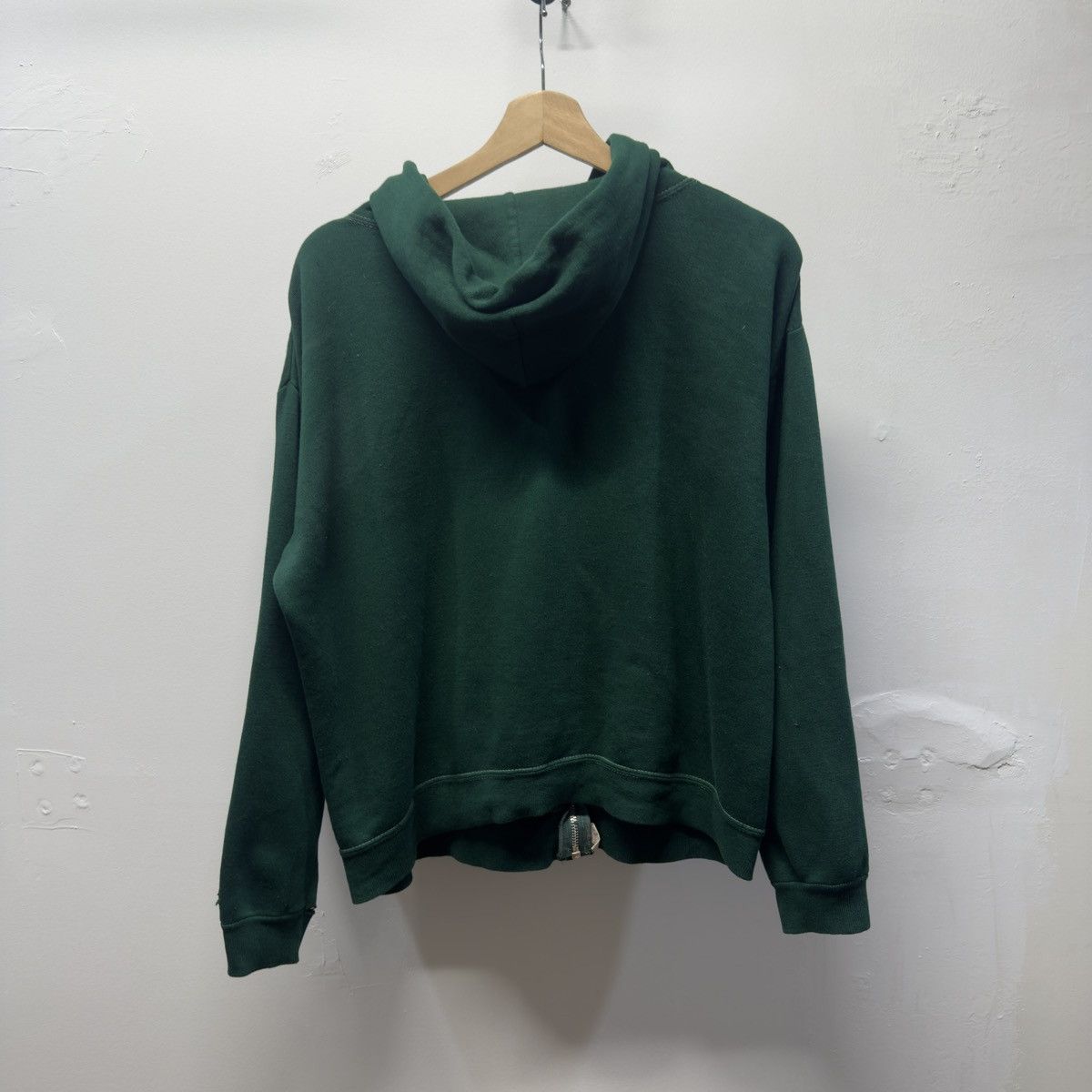 Vintage 80s Faded Distressed Thrashed Green Zip Hoodie ERD Grunge Size US M / EU 48-50 / 2 - 2 Thumbnail