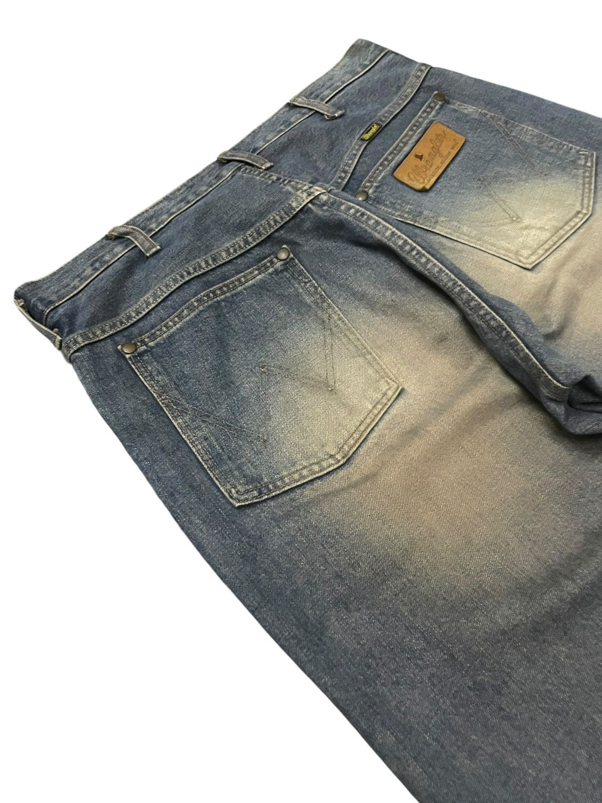 Hysteric Glamour × Japanese Brand × Wrangler Vintage Wrangler Blue Bell Mud Wash Selvedge Loose Jeans Size US 34 / EU 50 - 14 Thumbnail